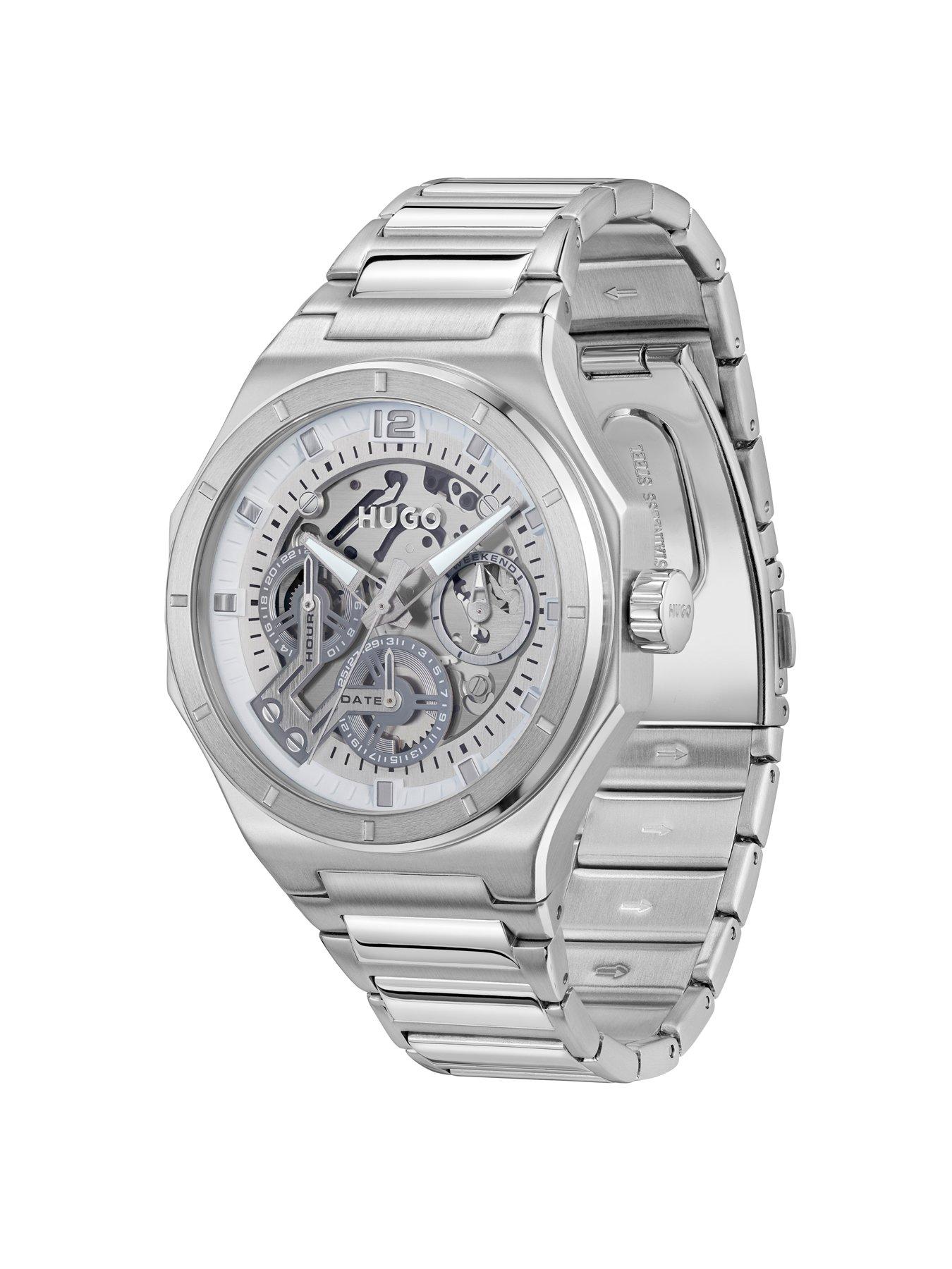 hugo-gentsnbspgrail-skeletonnbspstainless-steel-multifunction-bracelet-watchback