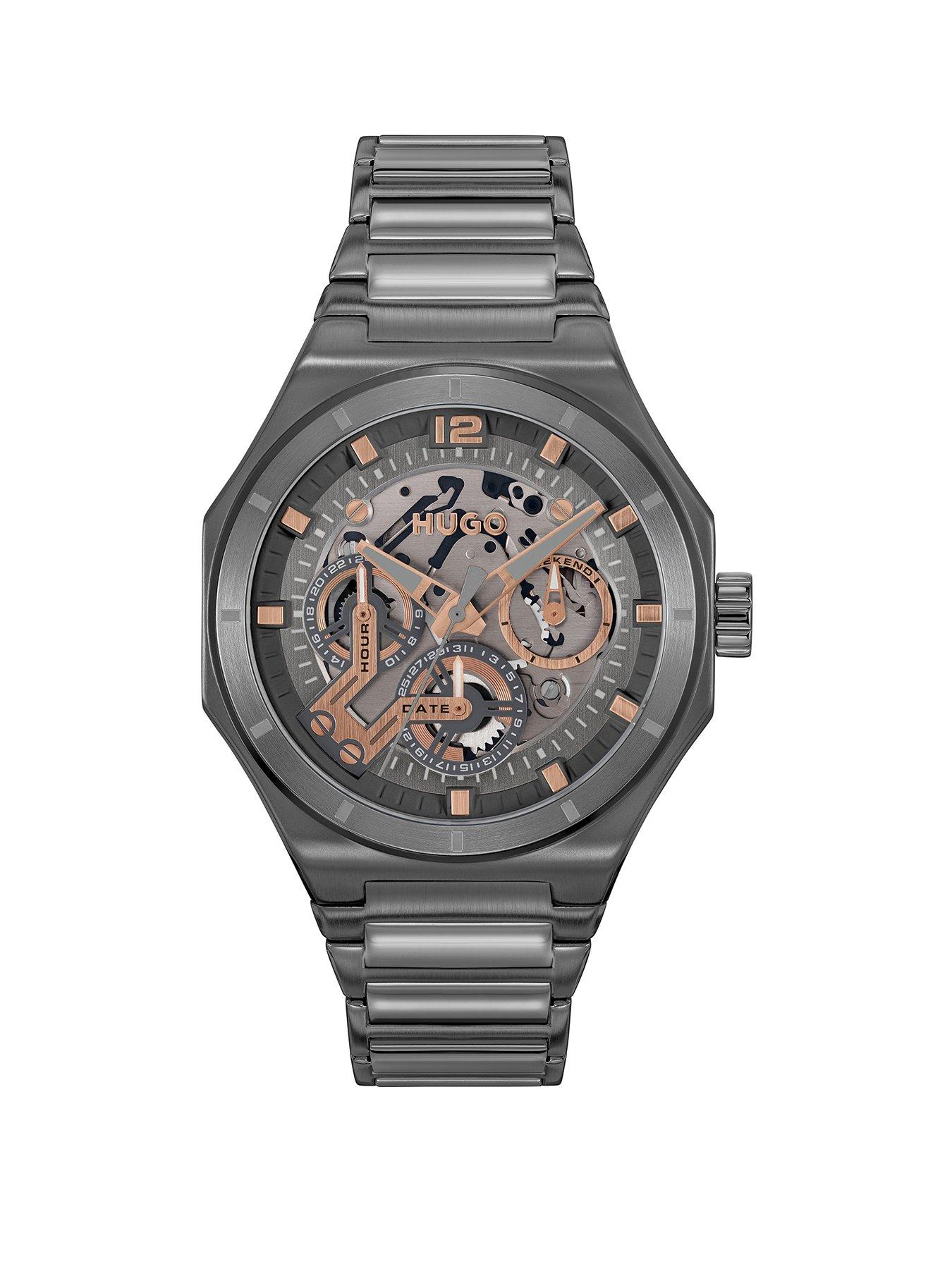 hugo-gentsnbspgrail-skeletonnbspip-multifunction-bracelet-watch-greynbsp