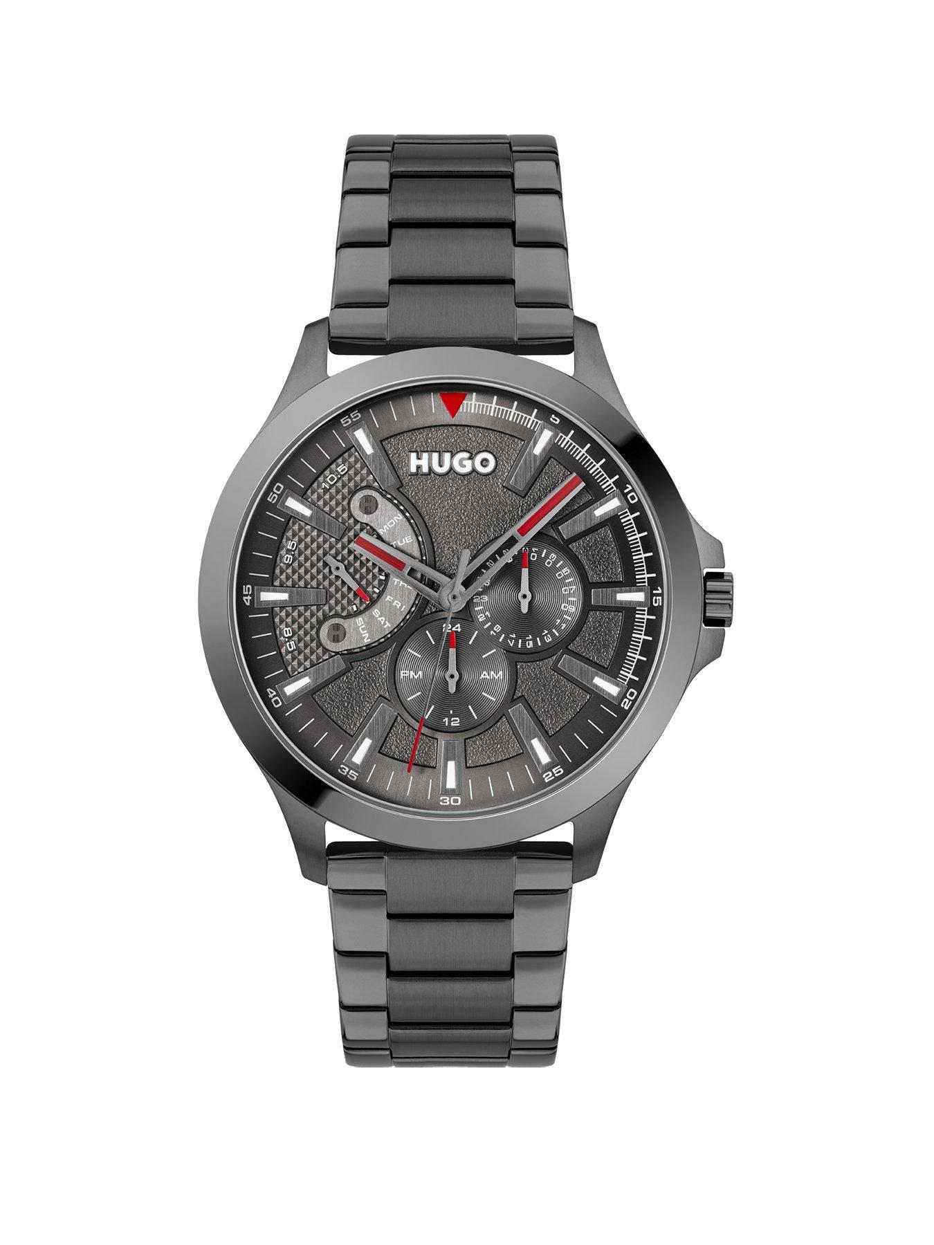 hugo-gents-leap-grey-ip-bracelet-watch