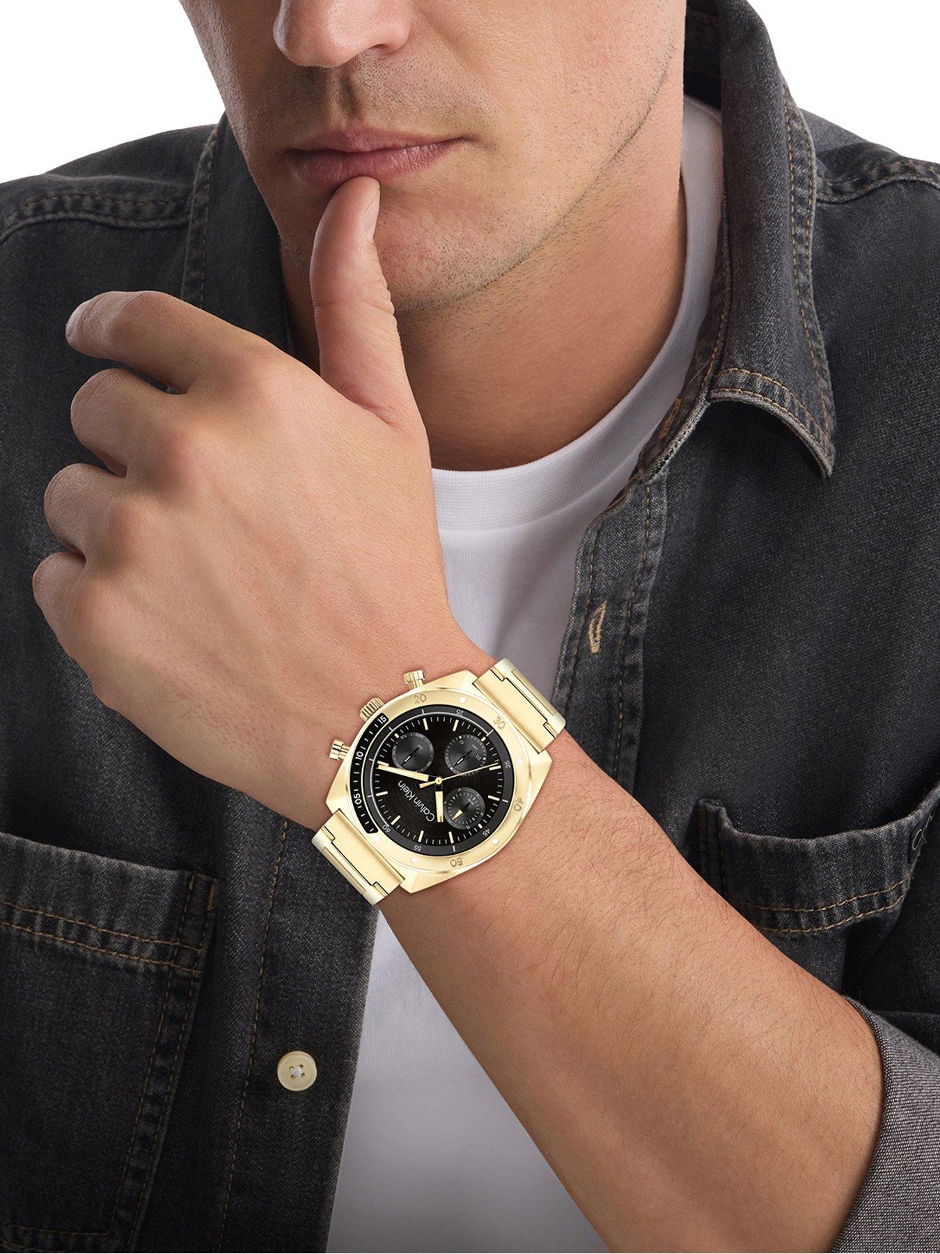 calvin-klein-mens-calvin-klein-gold-plated-bracelet-watchoutfit