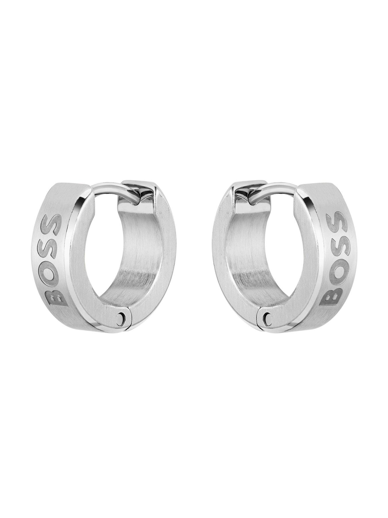 boss-gents-odell-stainless-steel-earringsstillFront