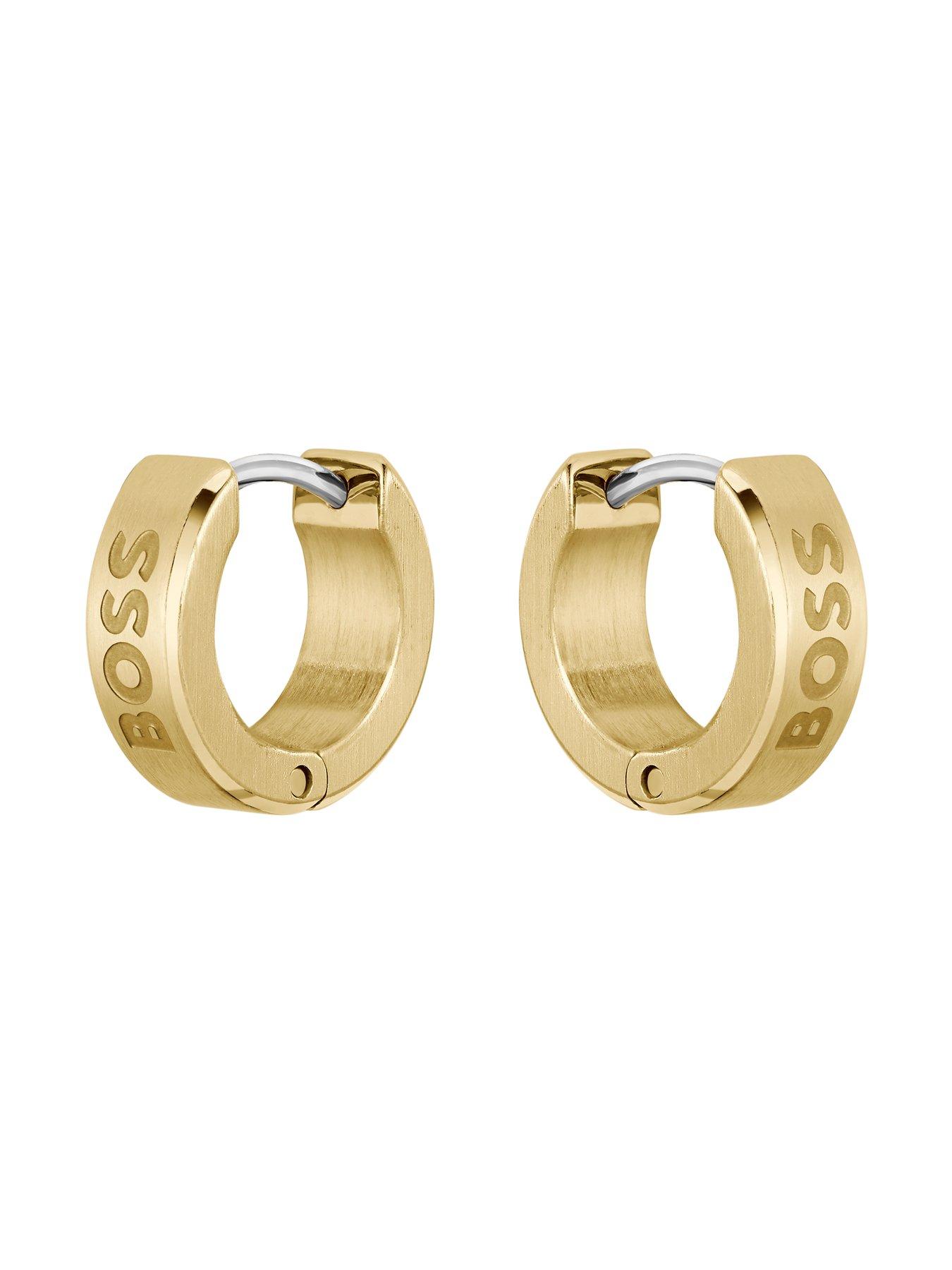 boss-gents-odell-yellow-gold-ip-earringsstillFront