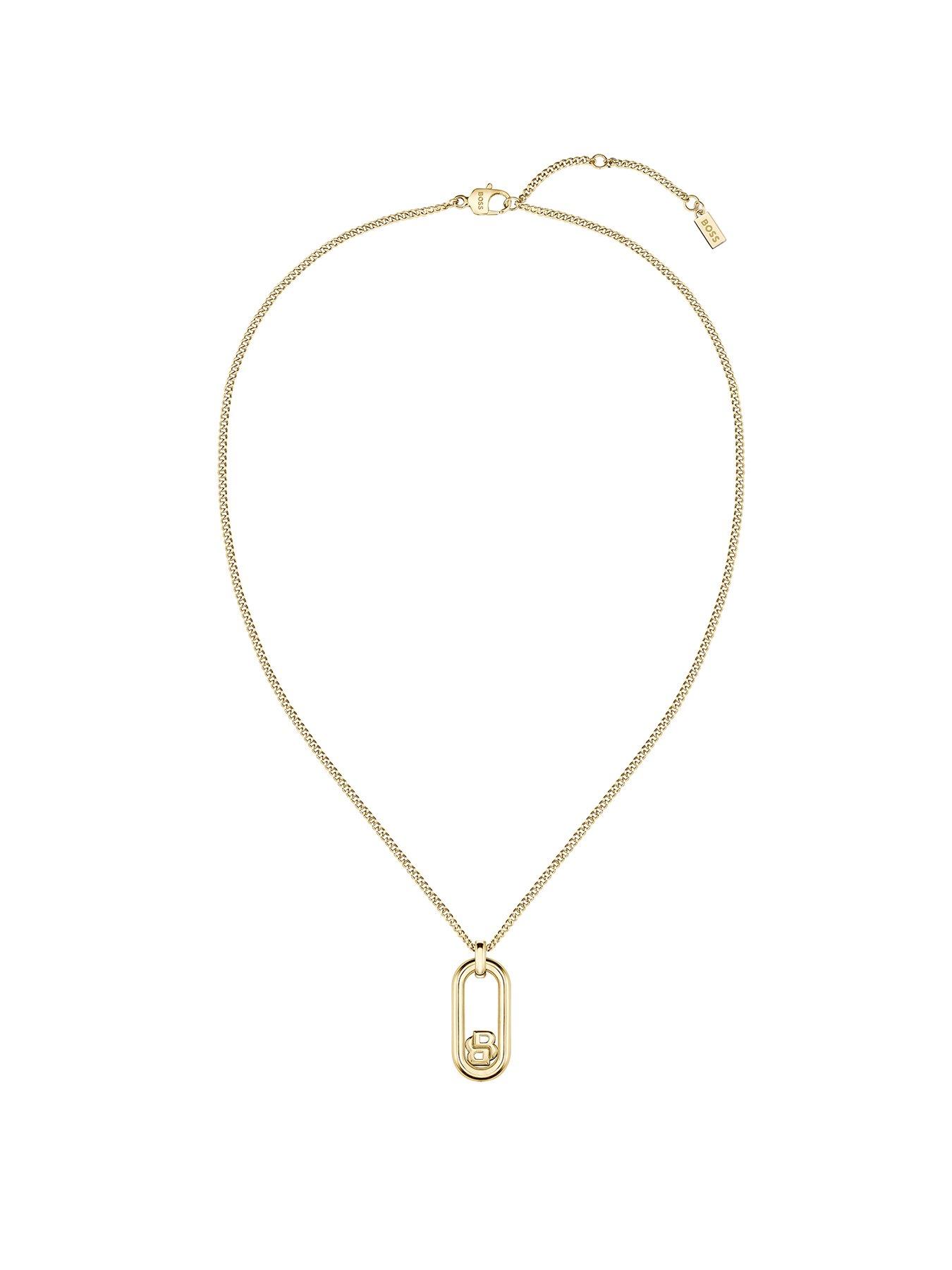 boss-ladies-double-b-gold-ip-swing-necklace