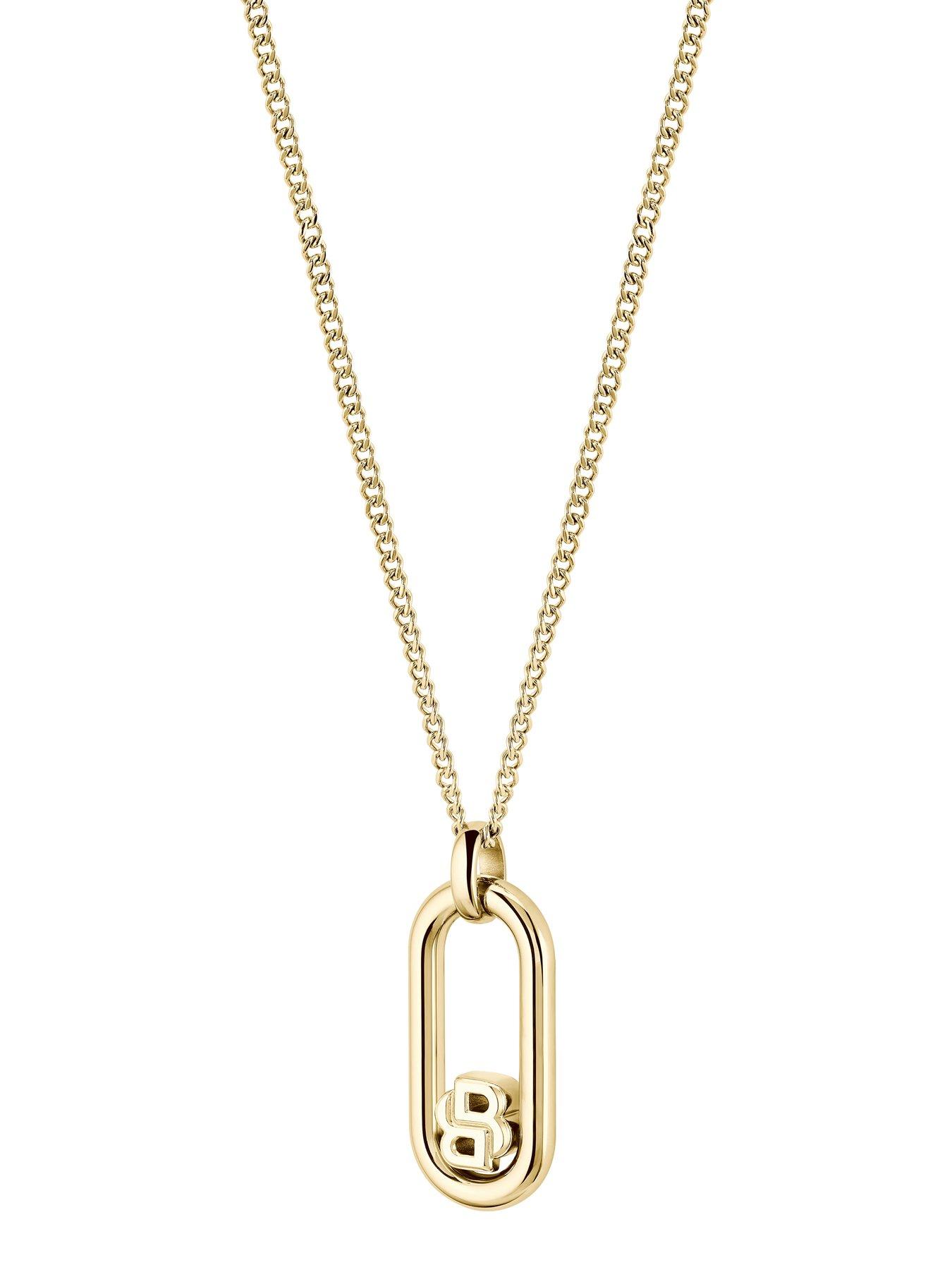 boss-ladies-double-b-gold-ip-swing-necklacestillFront