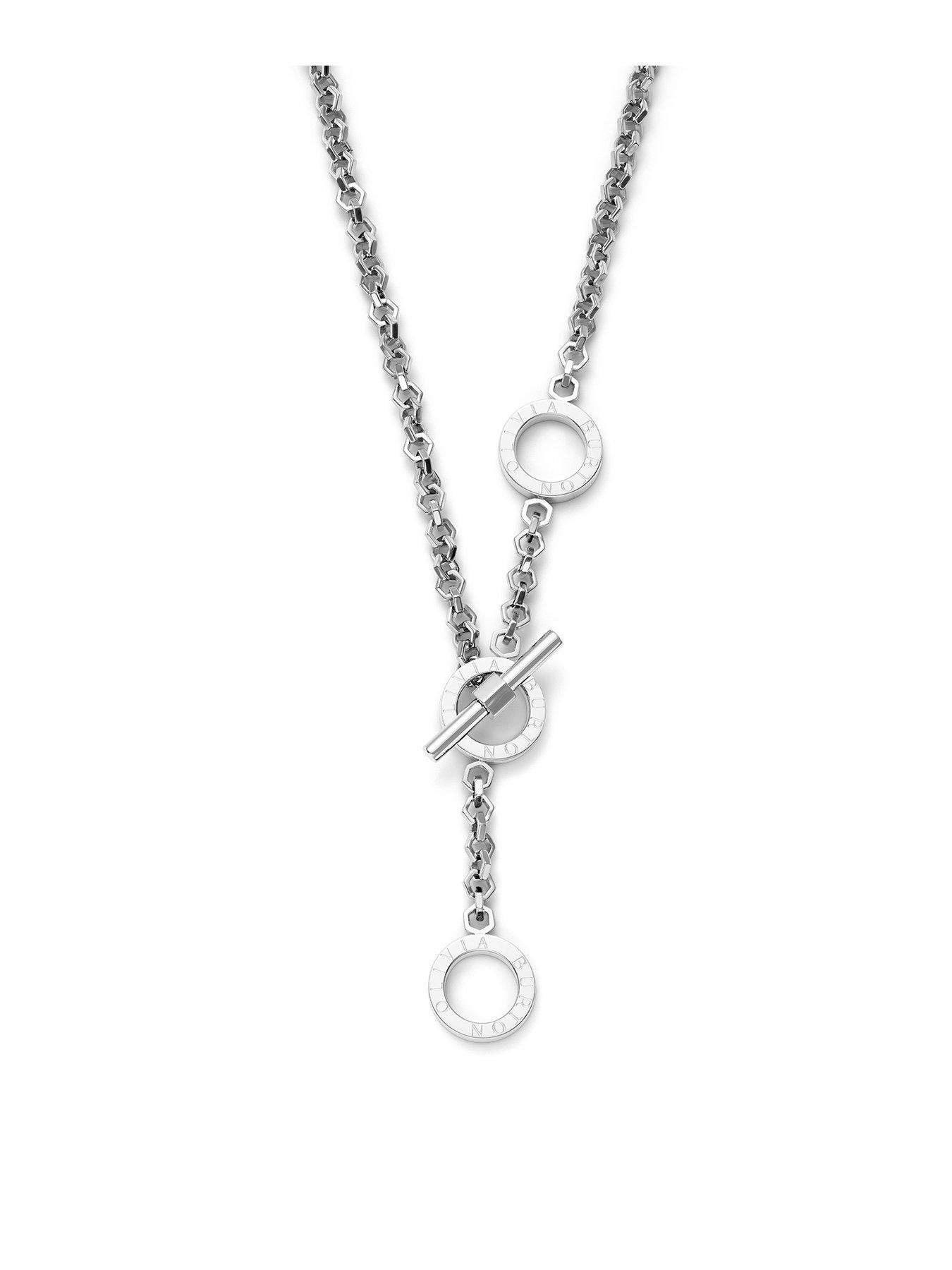 olivia-burton-olivia-burton-honeycomb-toggle-stainless-steel-necklace