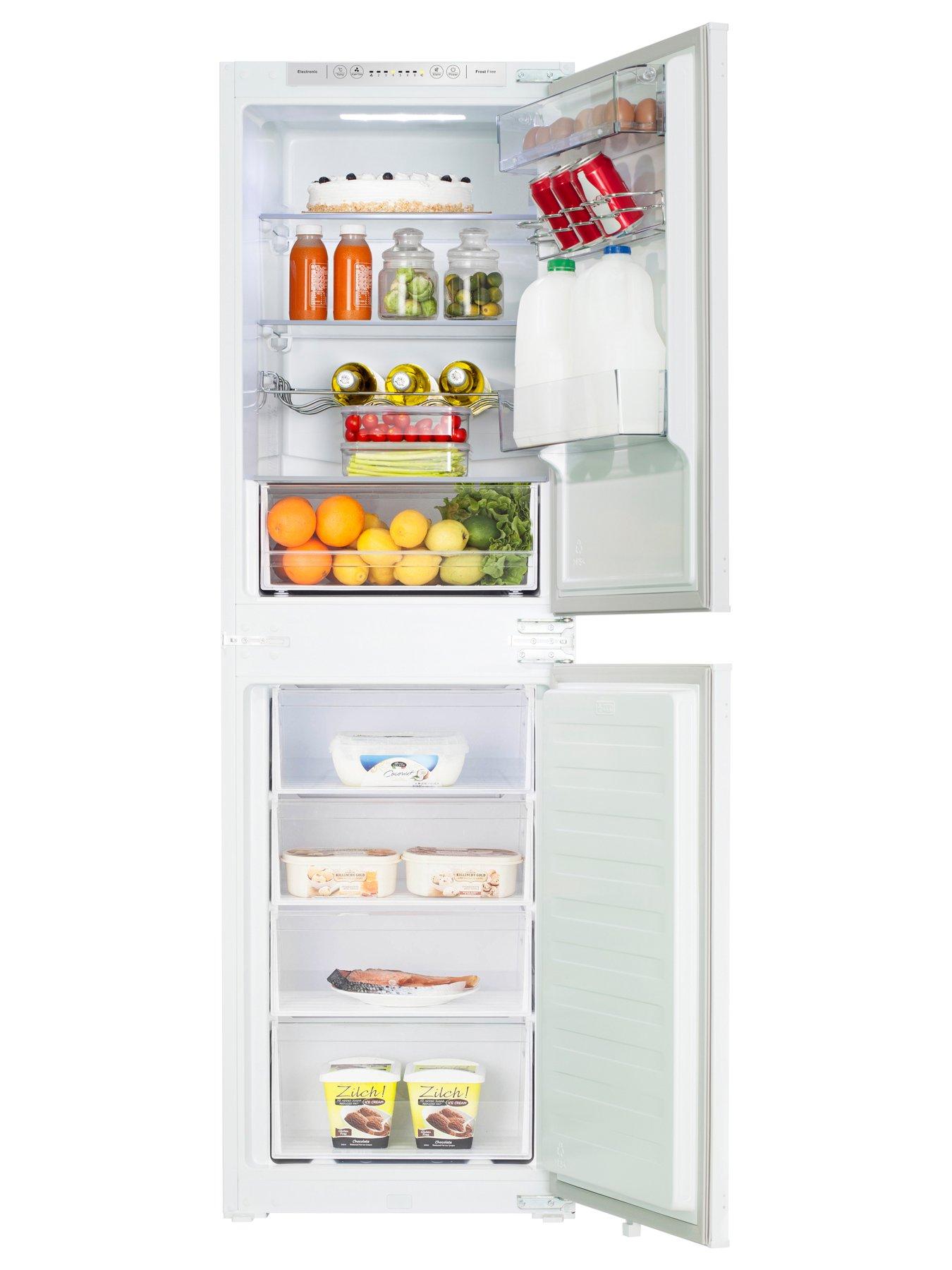 hisense-rib291f4awe-54cm-widenbspintegrated-5050-frost-free-fridge-freezer-withnbspsliding-hinge-whitestillFront