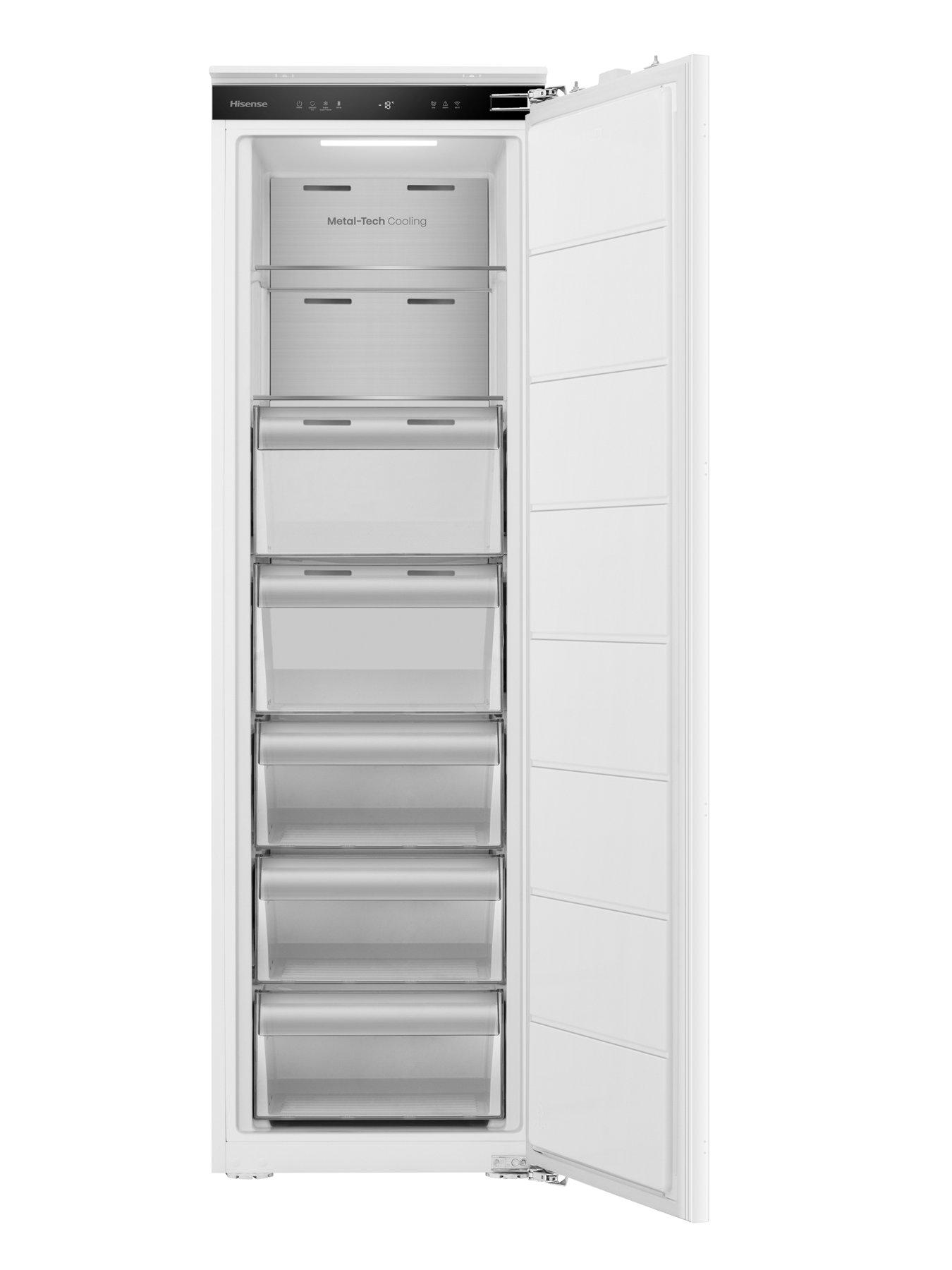 Image 4 of 7 of Hisense FT3B213SAWE 54cm Wide&nbsp;Integrated Total No Frost Tall&nbsp;Freezer with Fixed Hinge - White