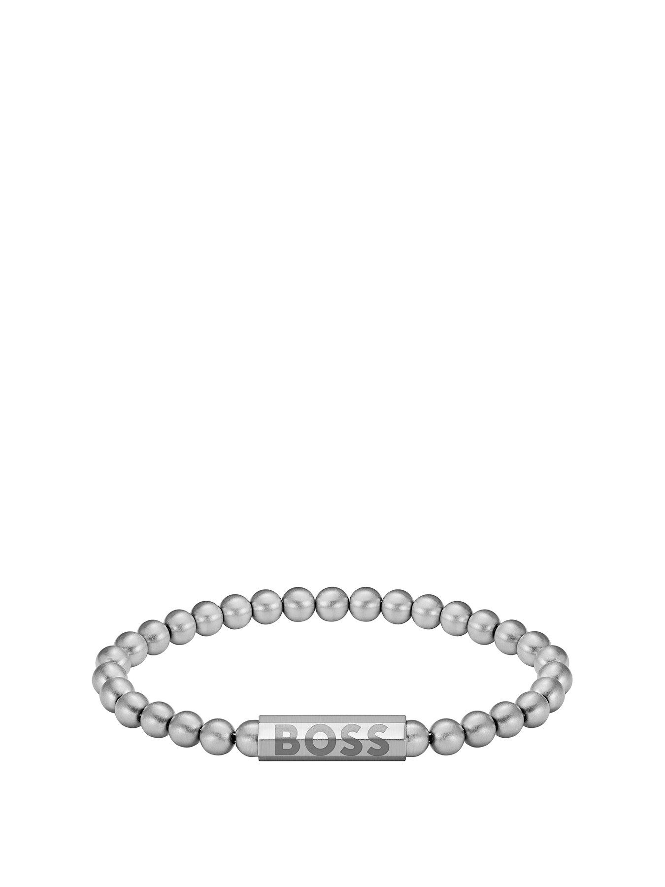 boss-gents-sphere-metal-bead-bracelet