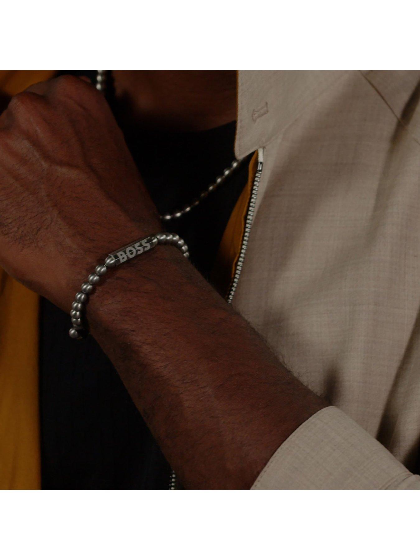 boss-gents-sphere-metal-bead-braceletdetail