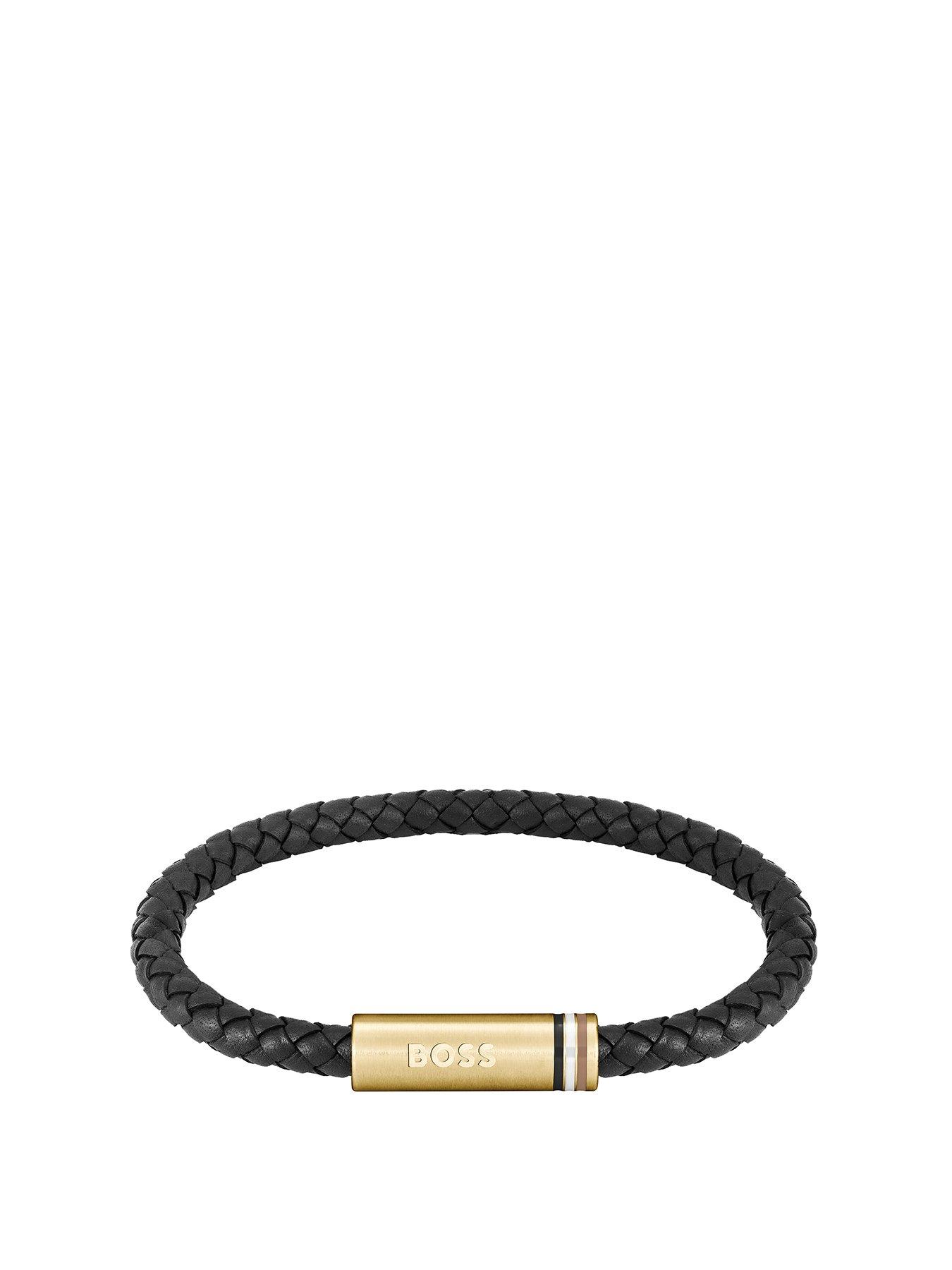 boss-gents-ares-single-braided-black-leather-bracelet