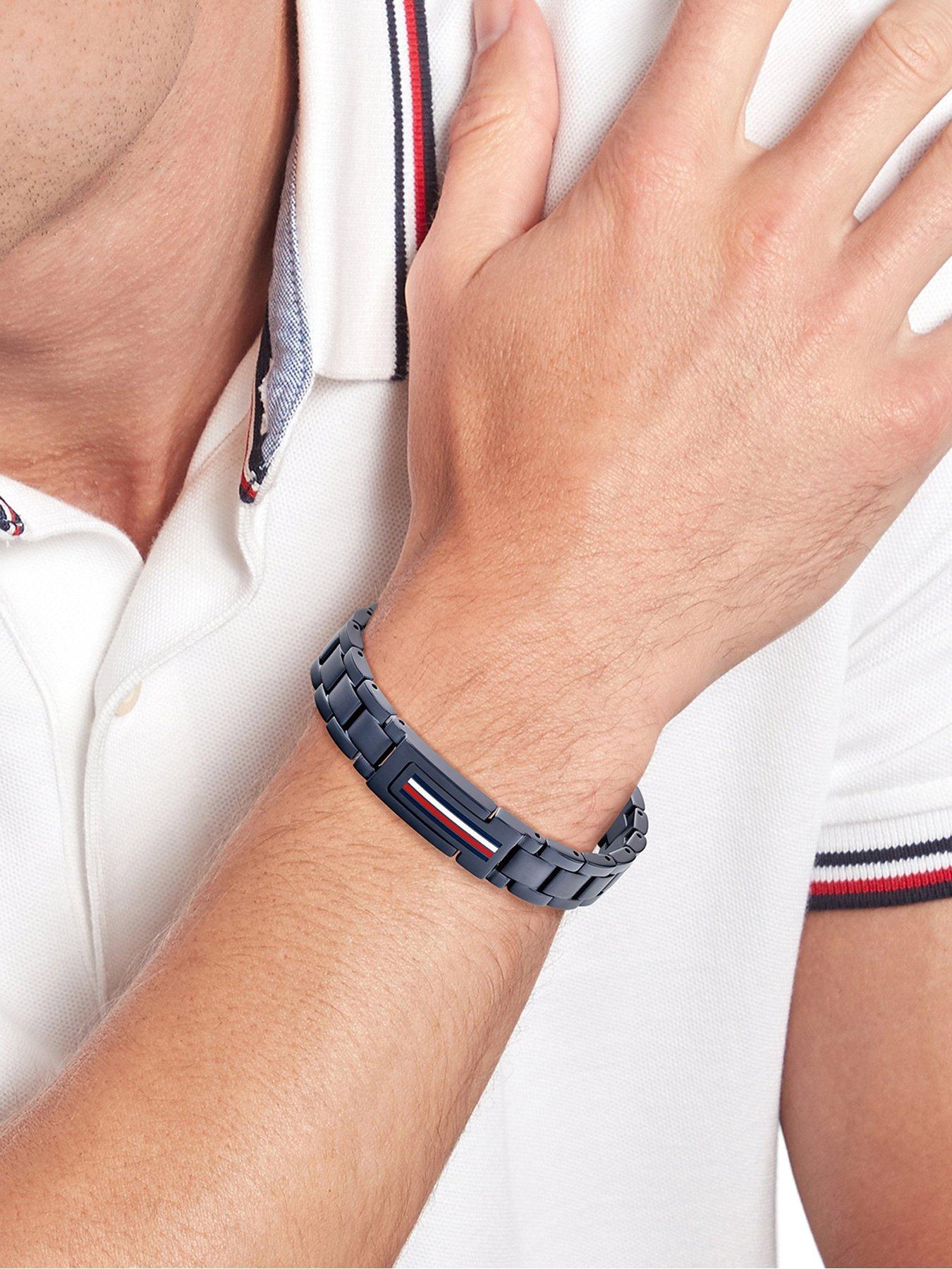 tommy-hilfiger-tommy-hilfiger-mens-blue-ip-braceletstillFront