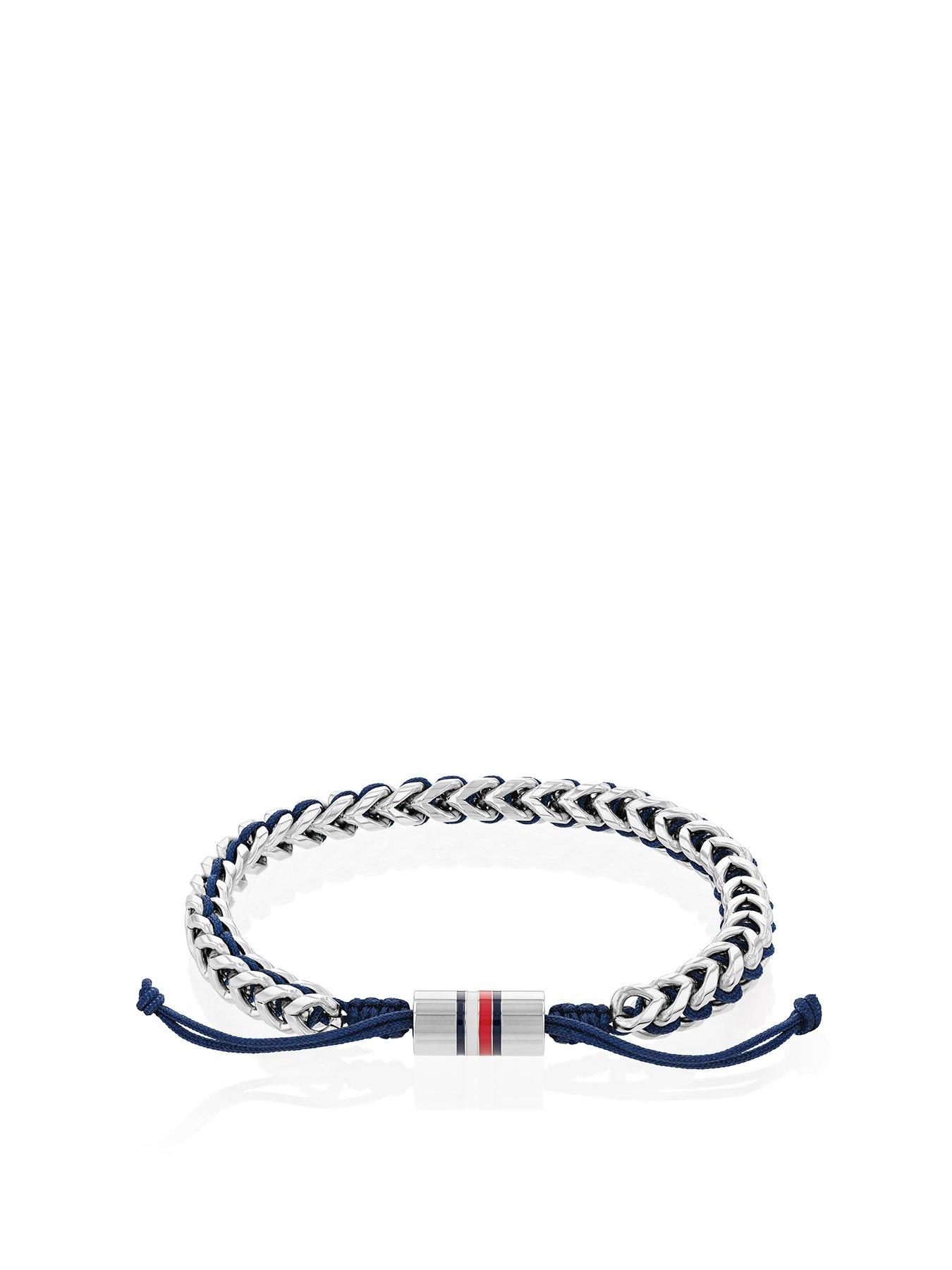 tommy-hilfiger-tommy-hilfiger-mens-stainless-steel-and-navy-nylon-bracelet