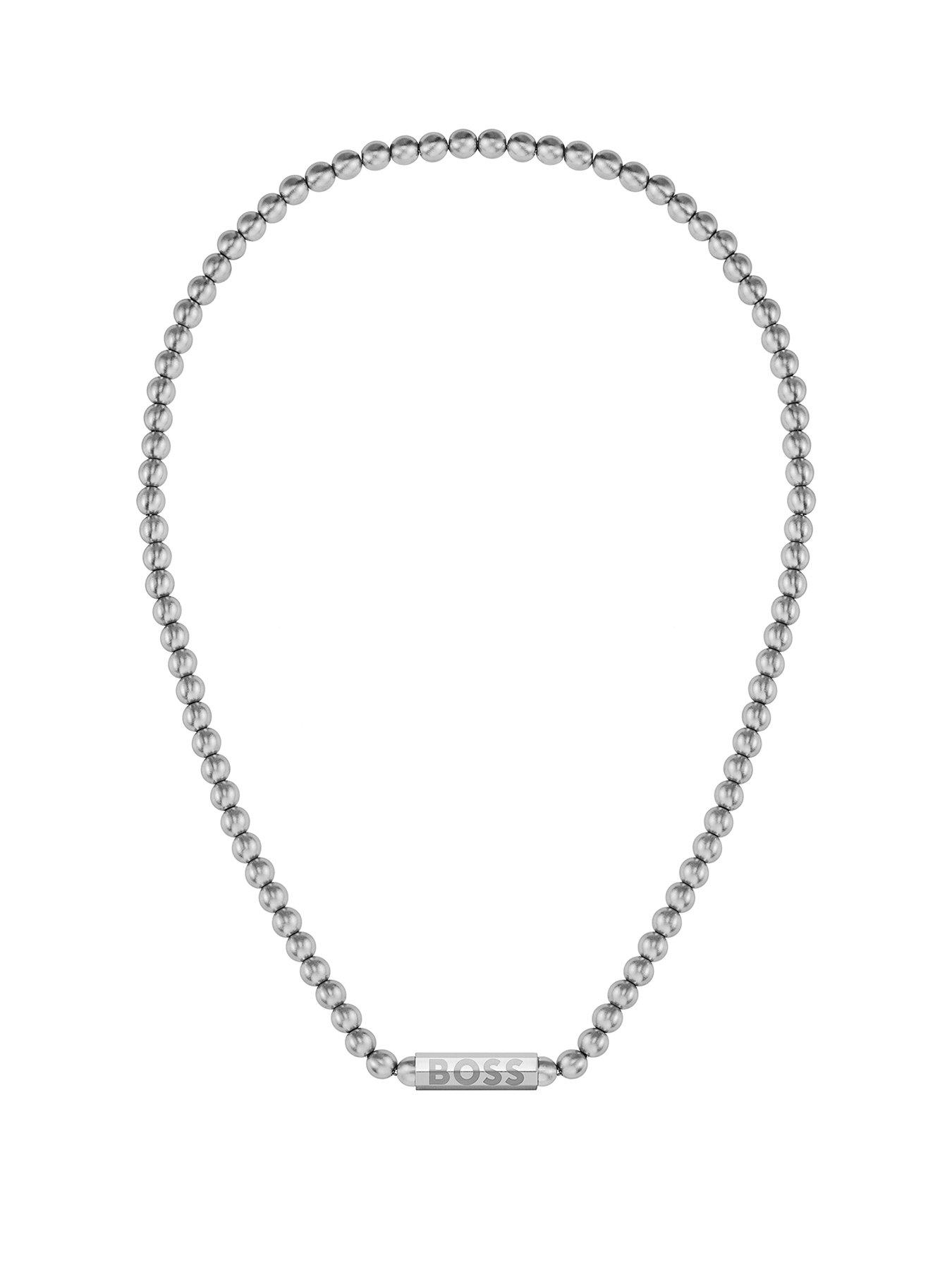 boss-gents-sphere-metal-bead-necklacefront