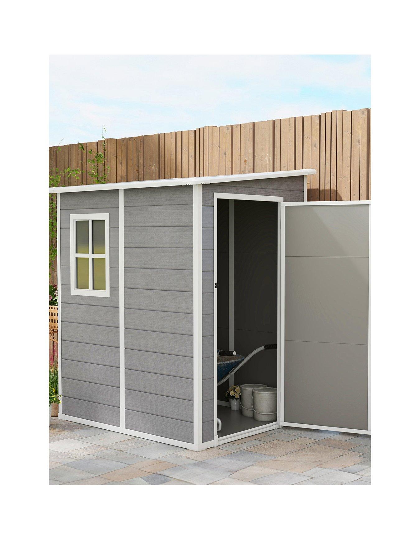 outsunny-4ft-x5ft-lean-to-shed-with-window