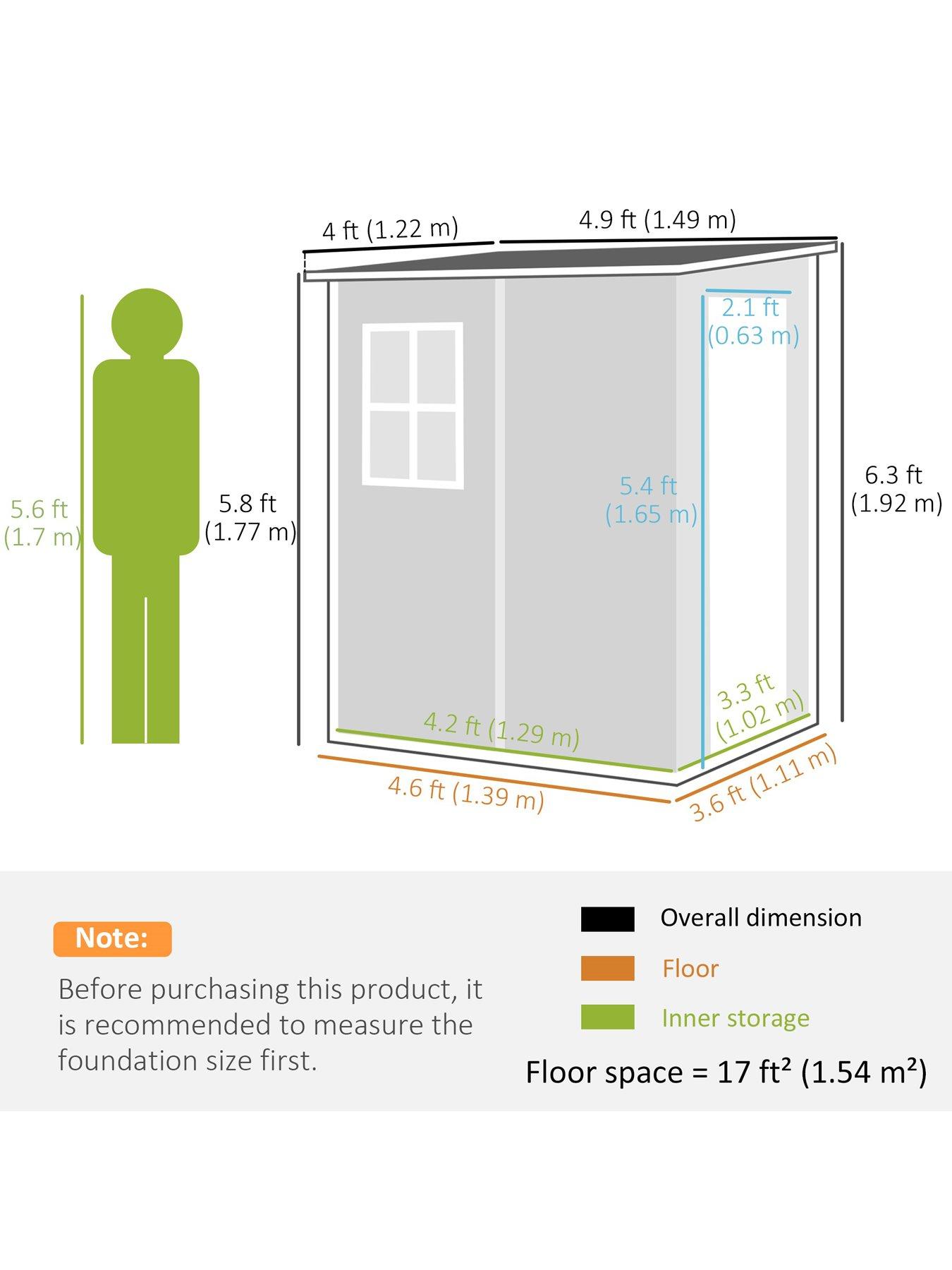 outsunny-4ft-x5ft-lean-to-shed-with-windowback