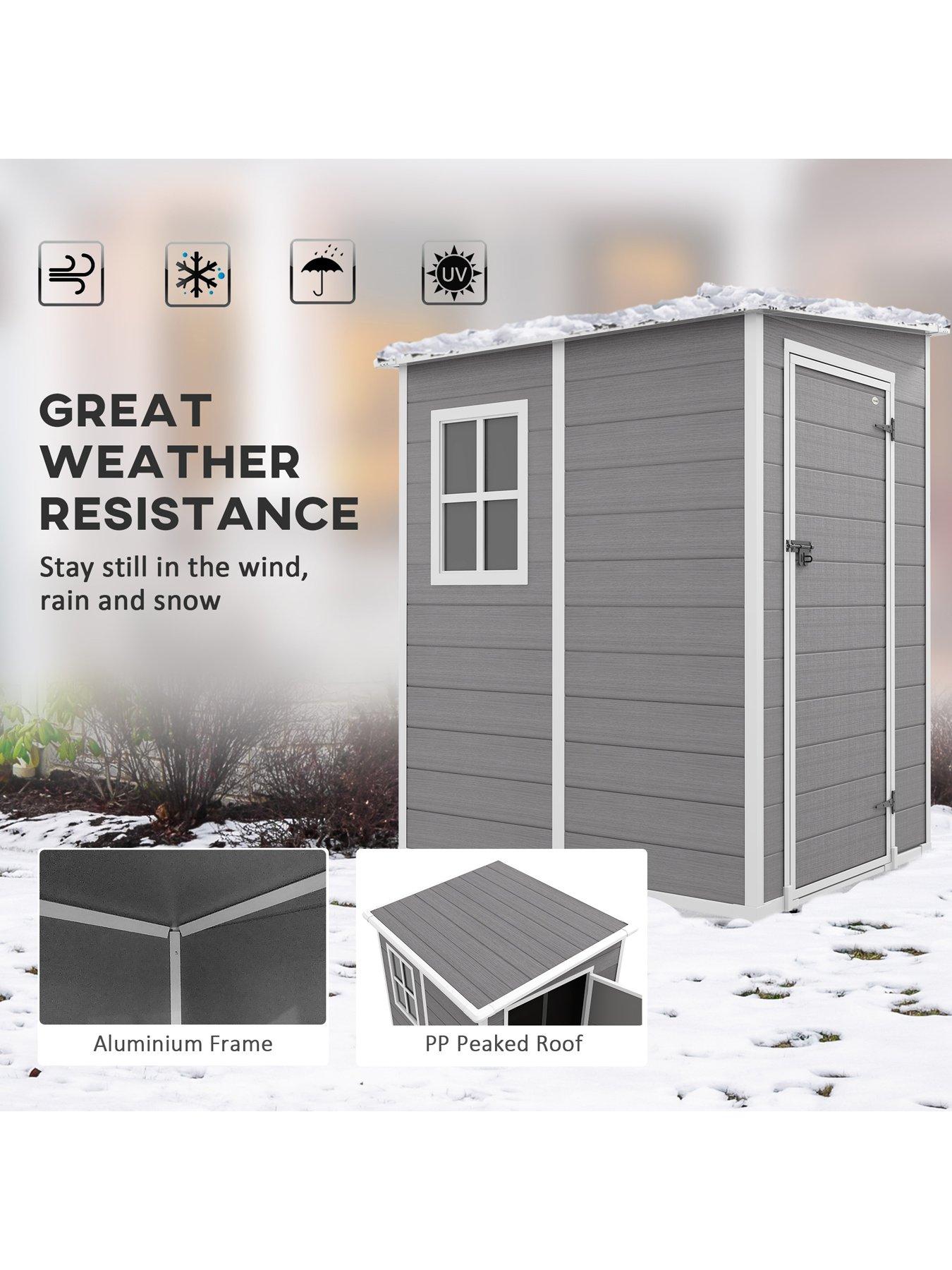 Image 4 of 7 of OutSunny 4ft x5ft Lean to Shed with Window