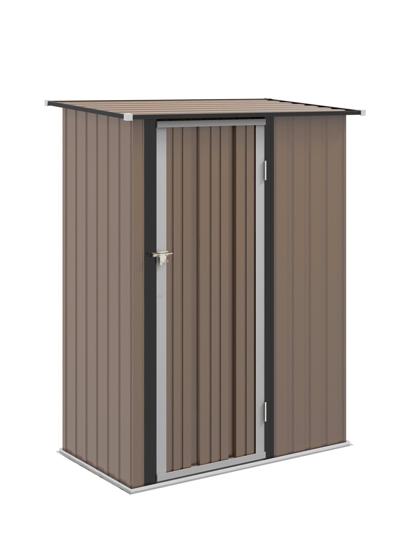 outsunny-5ft-x-3ft-metal-shed-with-sloped-roofstillFront