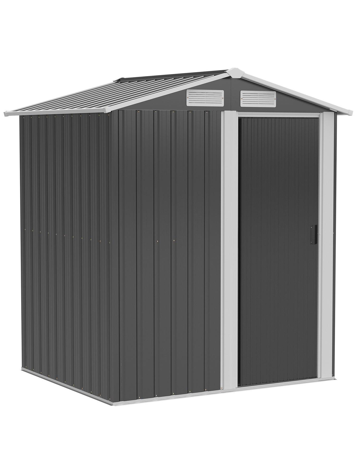 outsunny-outdoor-storage-shed-with-sliding-door-152-x-132-x-188cmstillFront