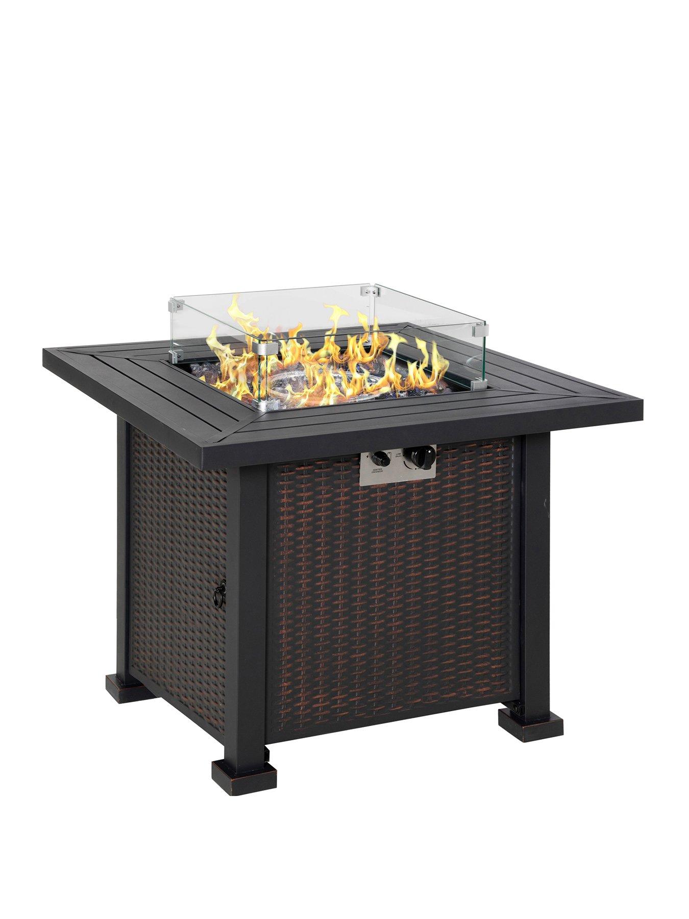 outsunny-propane-gas-fire-pit-table-with-glass-screen-beads-and-lid-81cm-x-81cm-x-64cmstillFront