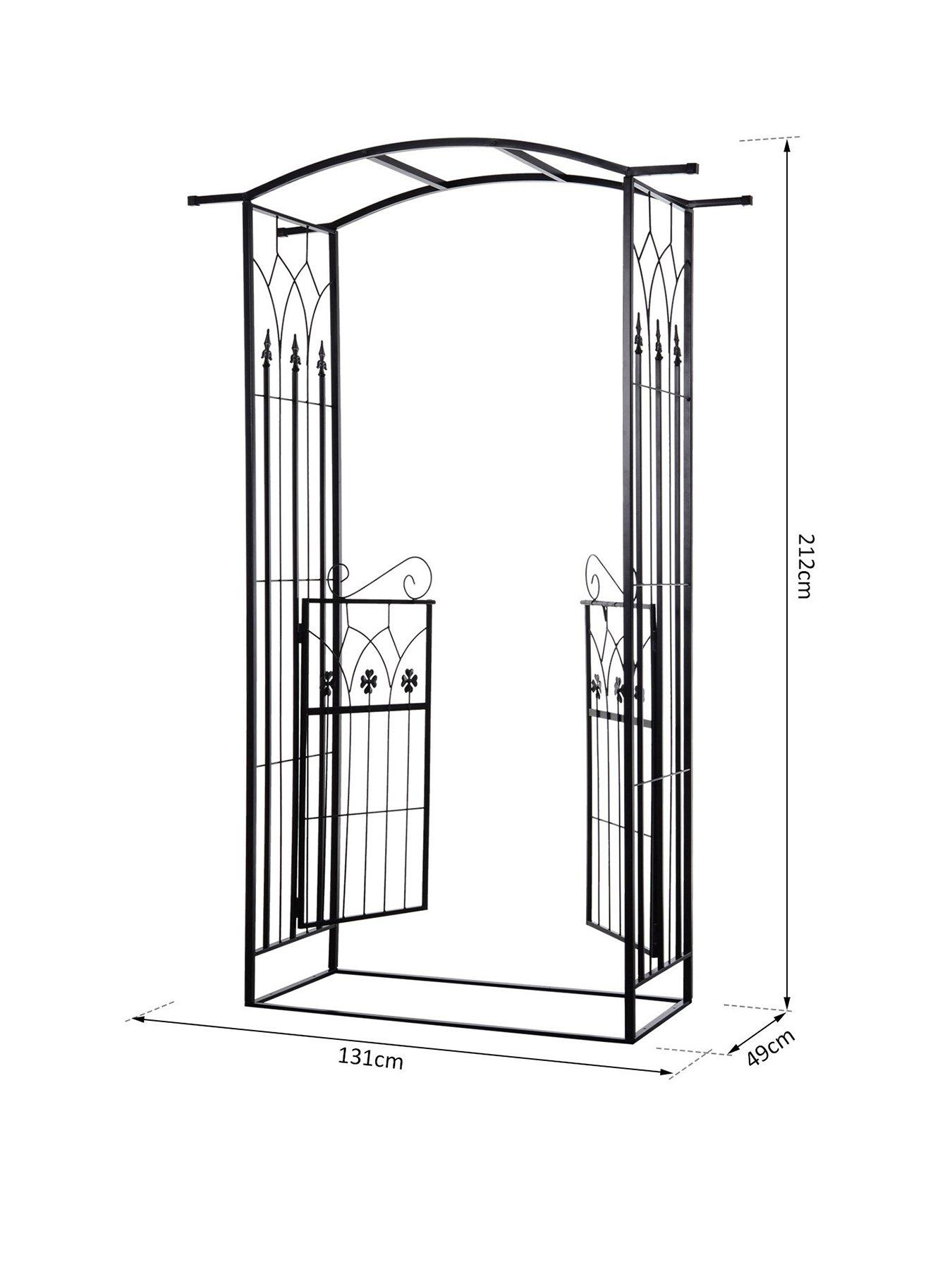 outsunny-garden-arch-with-gateback