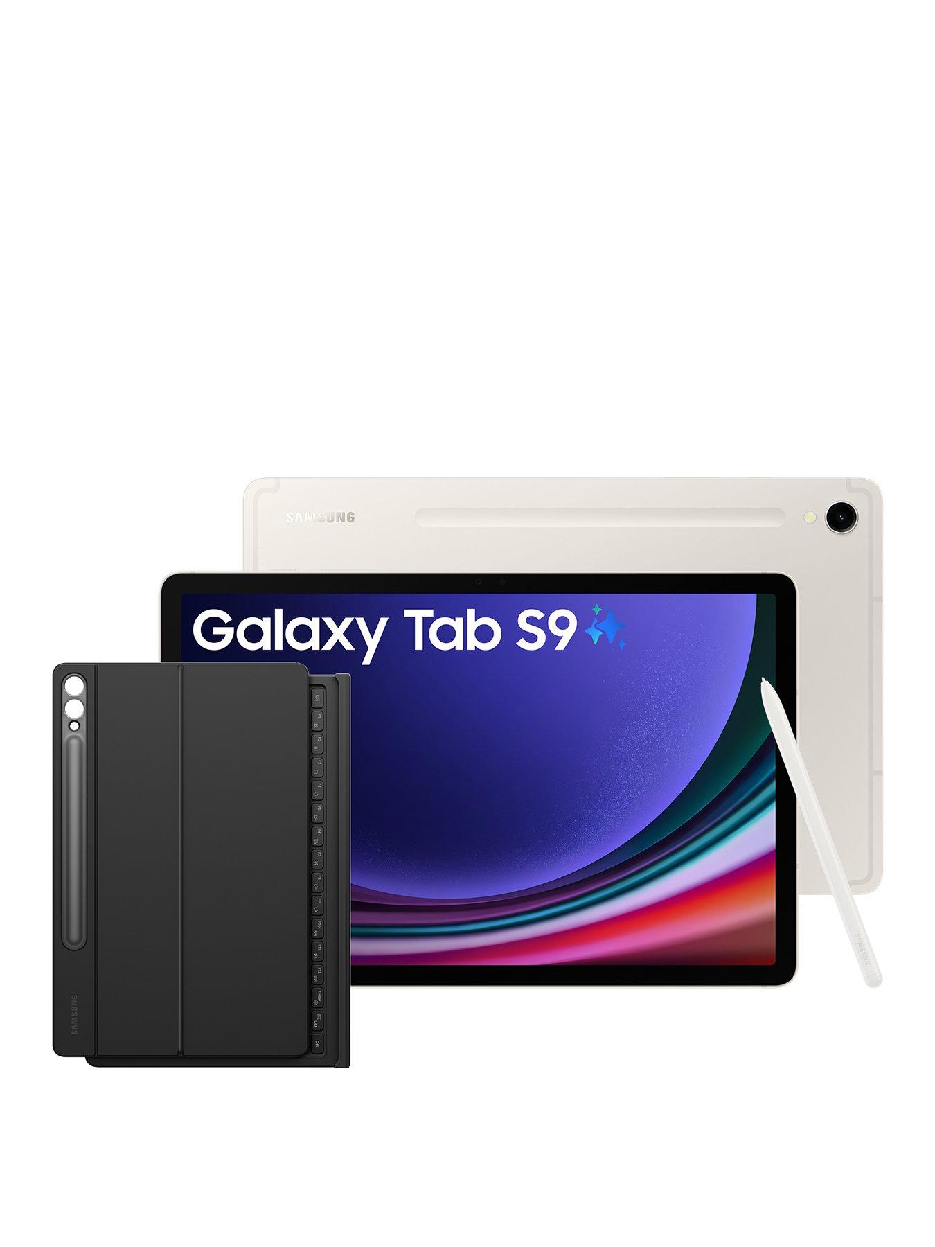 samsung-galaxy-tab-s9-256gb-beige-withnbspbook-cover-keyboard-with-trackpad