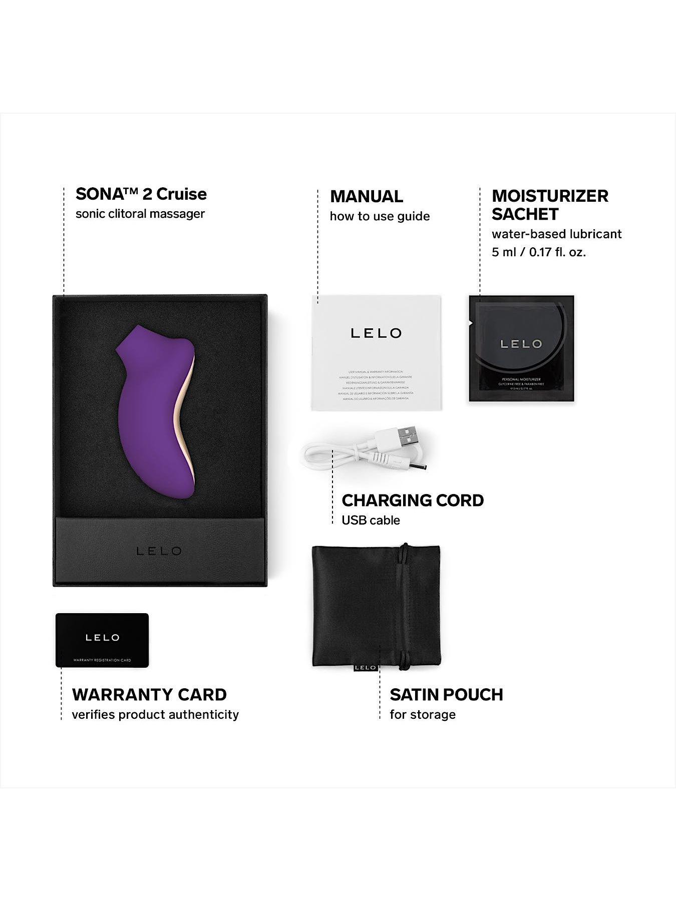 Image 2 of 7 of Lelo Sona&nbsp;2 Cruise&nbsp;- Sonic Clitoral Massager (Purple)