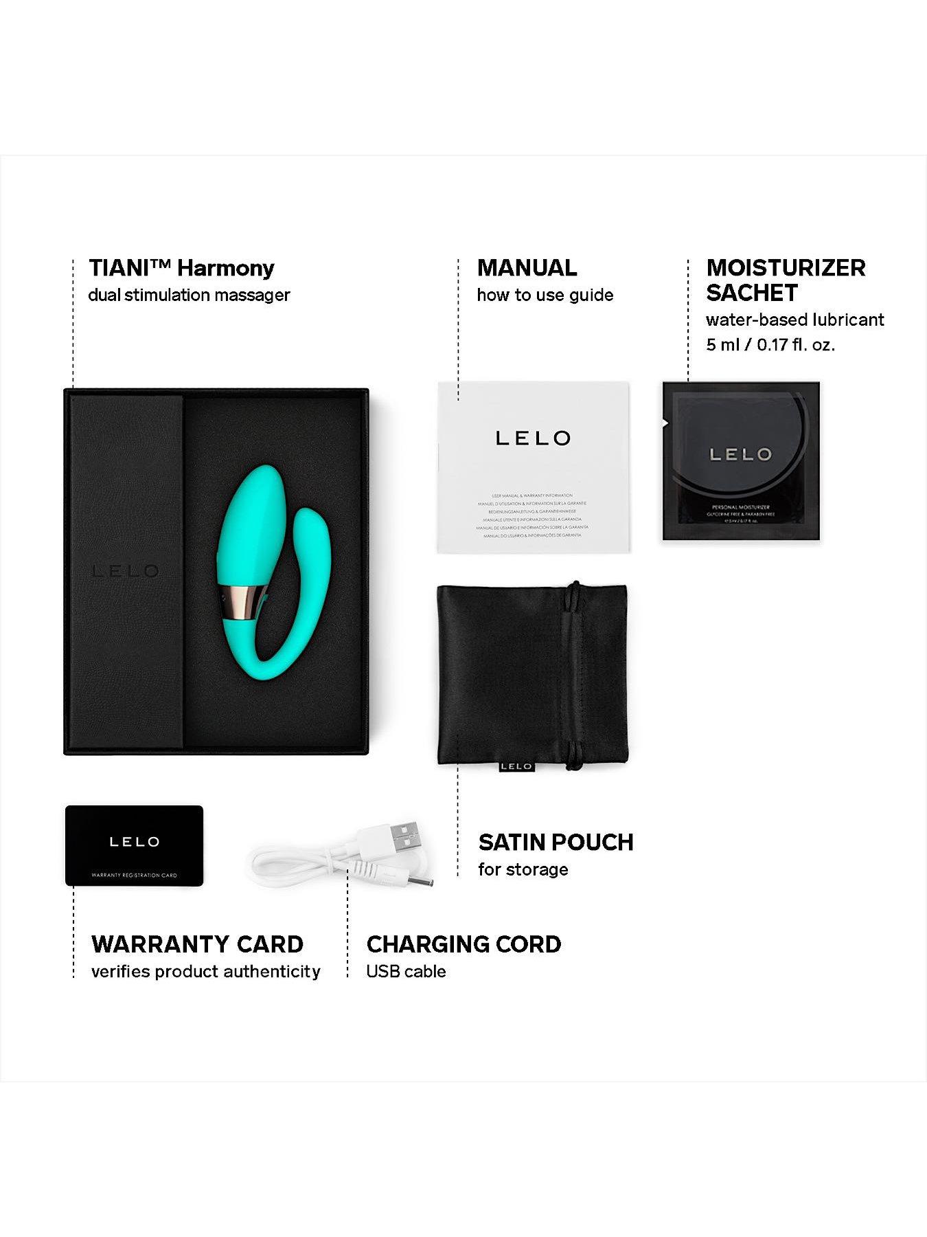 Image 2 of 6 of Lelo Tiani Harmony - Dual-action Couples' Massager (Aqua)
