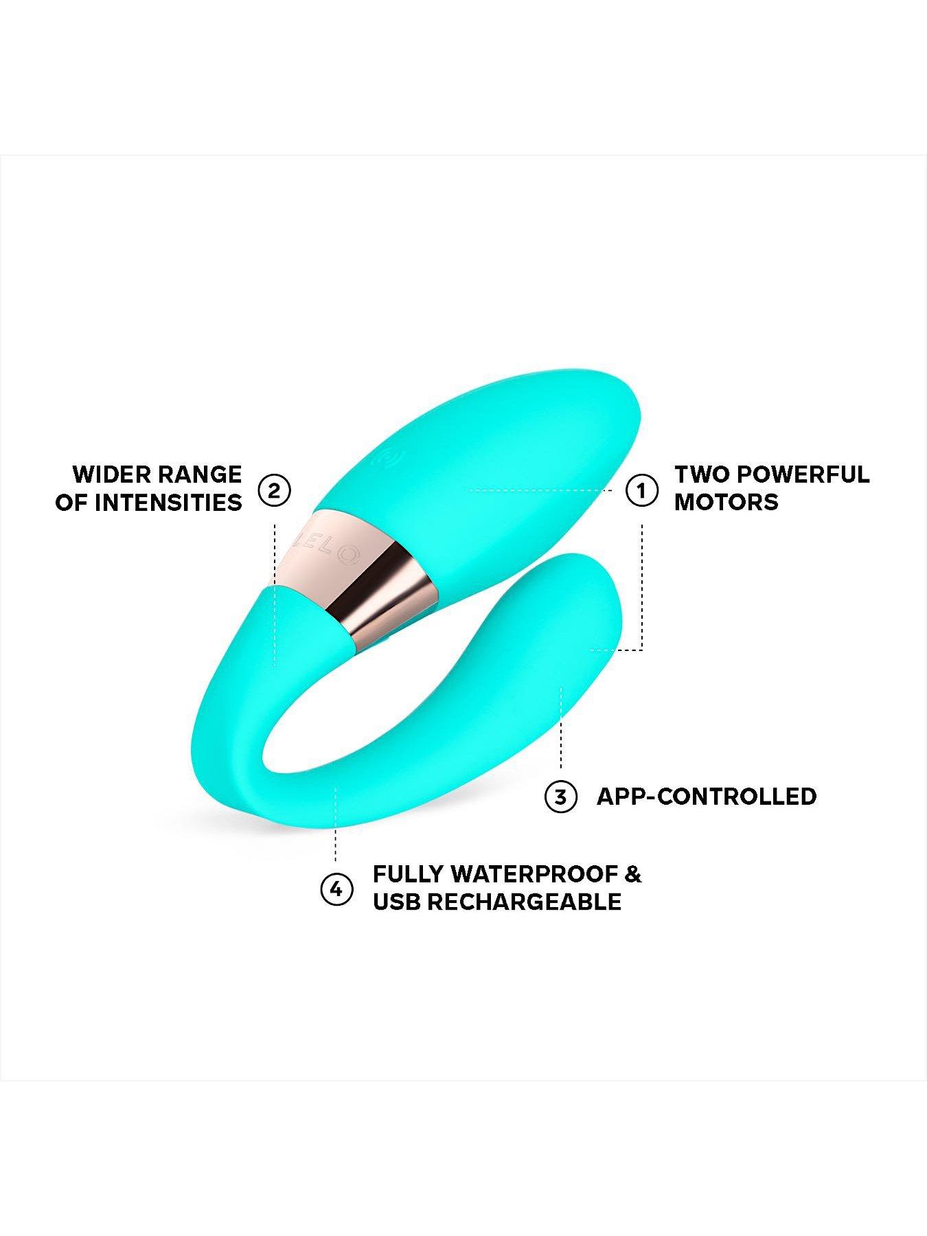 Image 3 of 6 of Lelo Tiani Harmony - Dual-action Couples' Massager (Aqua)