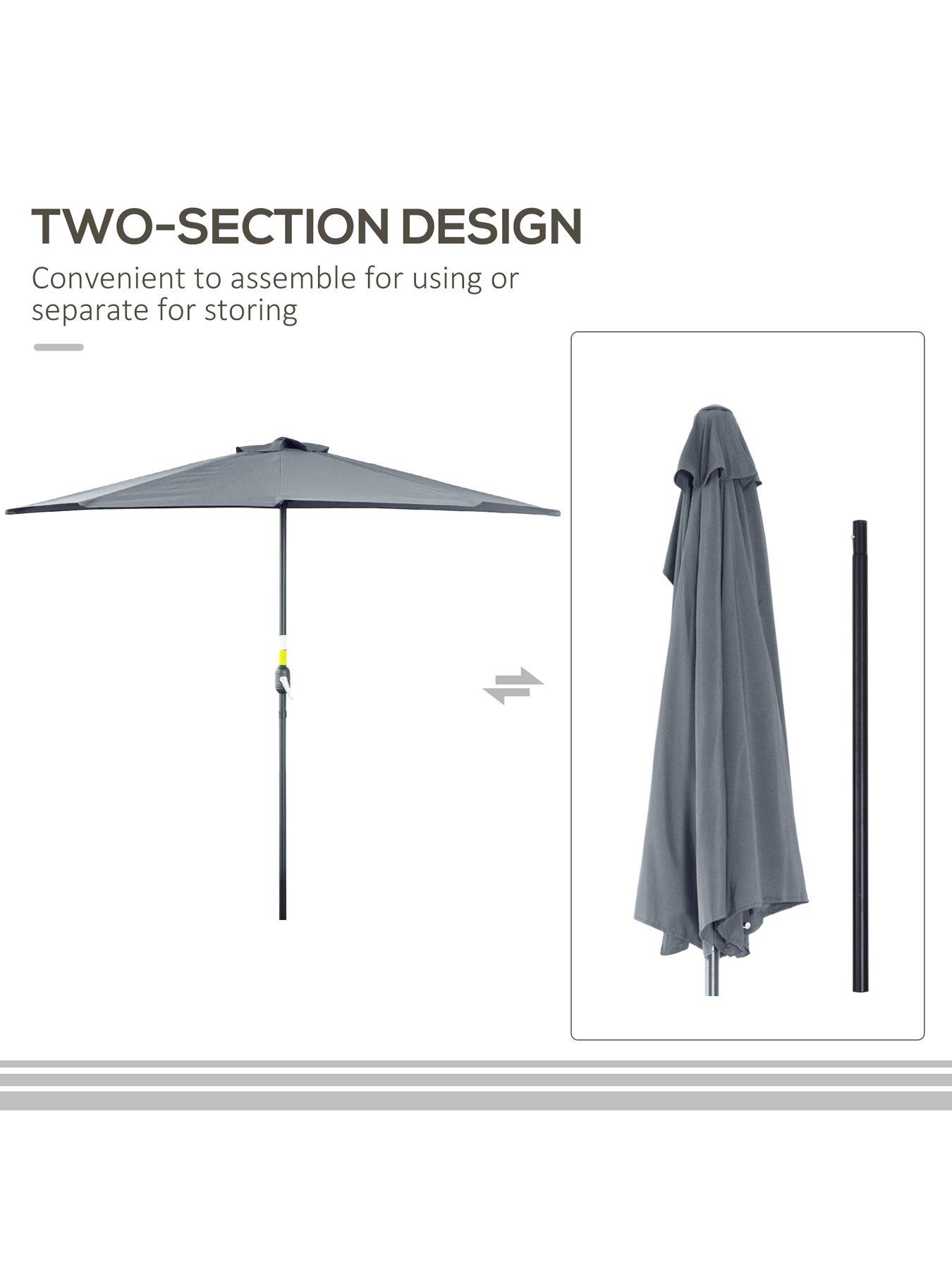 outsunny-half-patio-umbrella-parasol-27mdetail