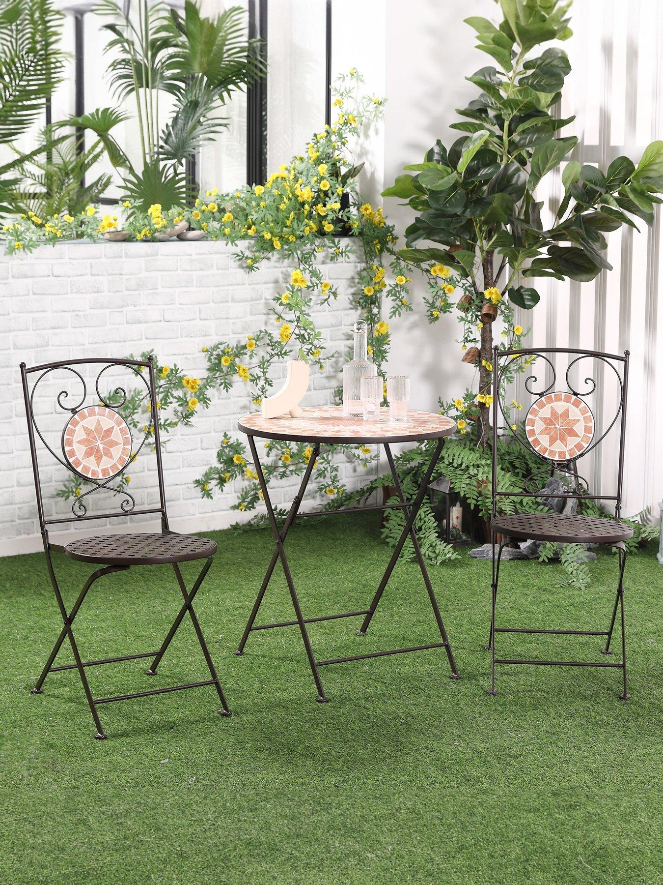 outsunny-3-piece-outdoor-bistro-set-with-mosaic-table