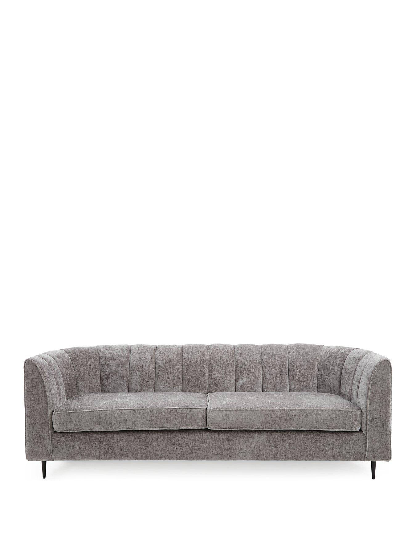 very-home-guild-3-seater-fabric-sofa-greystillFront