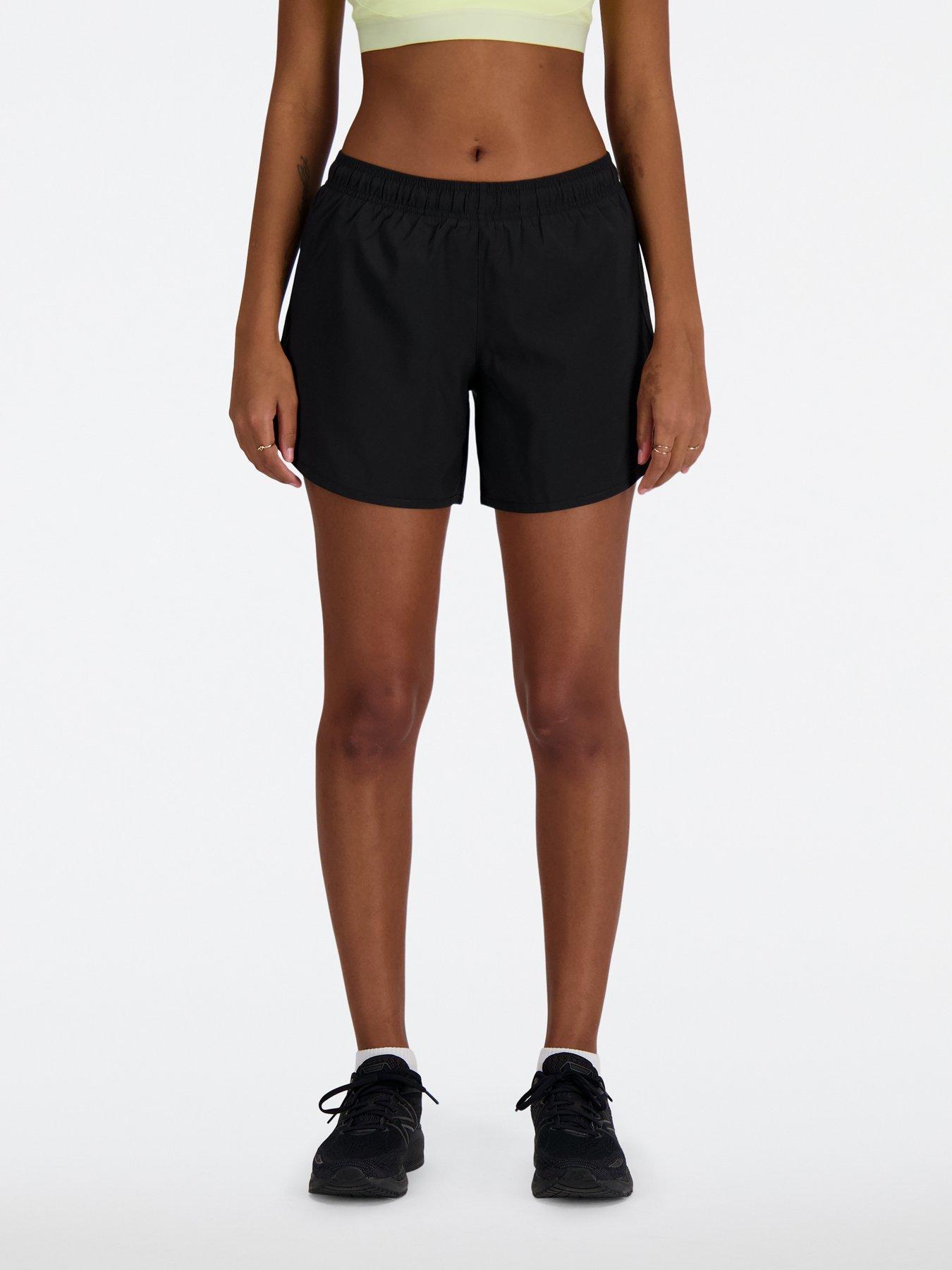 New Balance Womens Running Sport Essentials 5in Shorts - Black