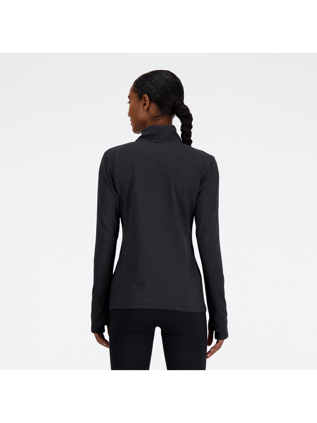 new-balance-womens-running-sport-essentials-space-dye-quarter-zip-blackstillFront