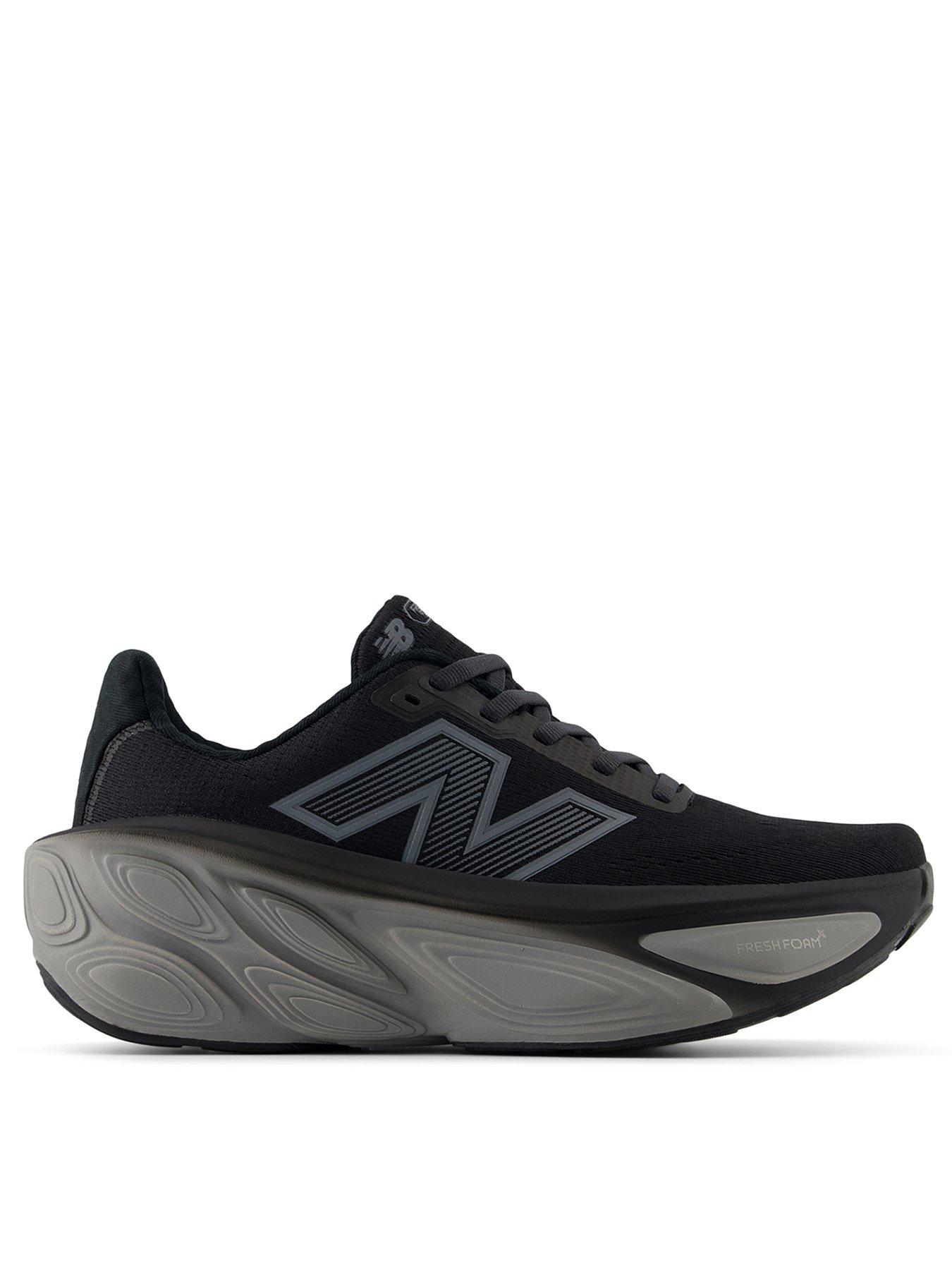 New balance black and white running shoes online