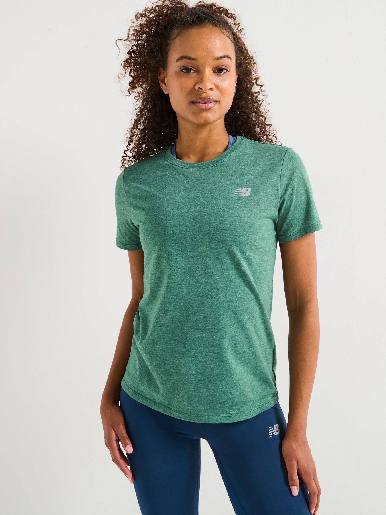 new-balance-womens-running-sport-essentials-heathertech-t-shirt-dark-green