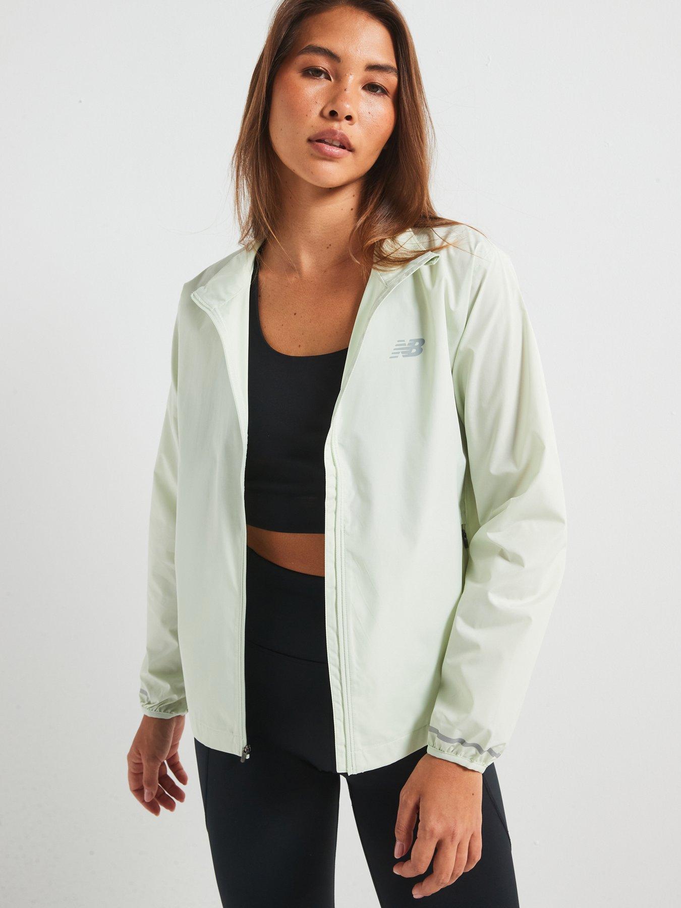Image 5 of 6 of New Balance Womens Running Sport Essentials Reflective Jacket - Green