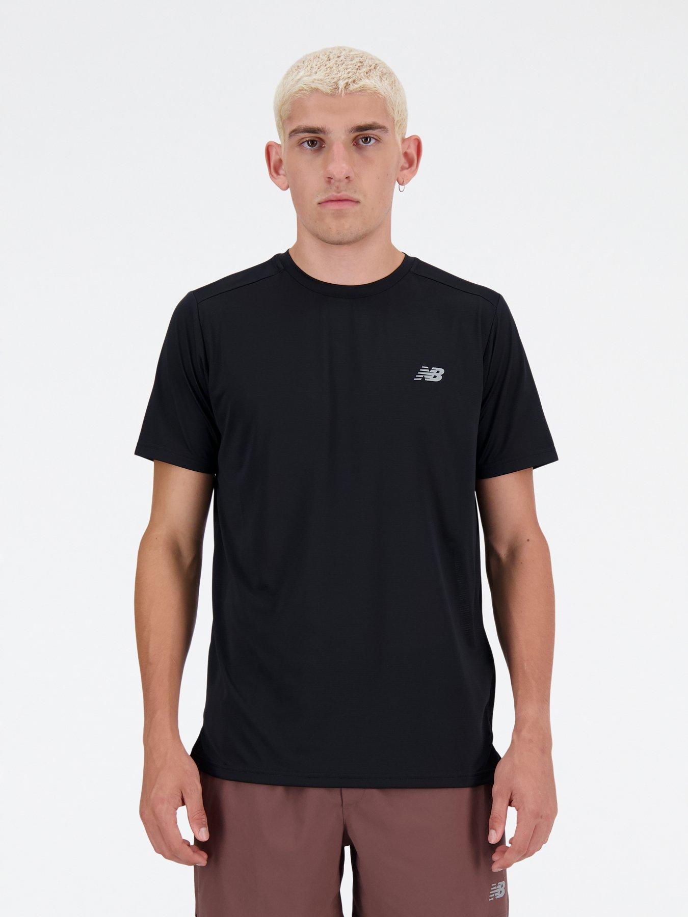 New Balance Mens Running Sport Essentials T-shirt - Black