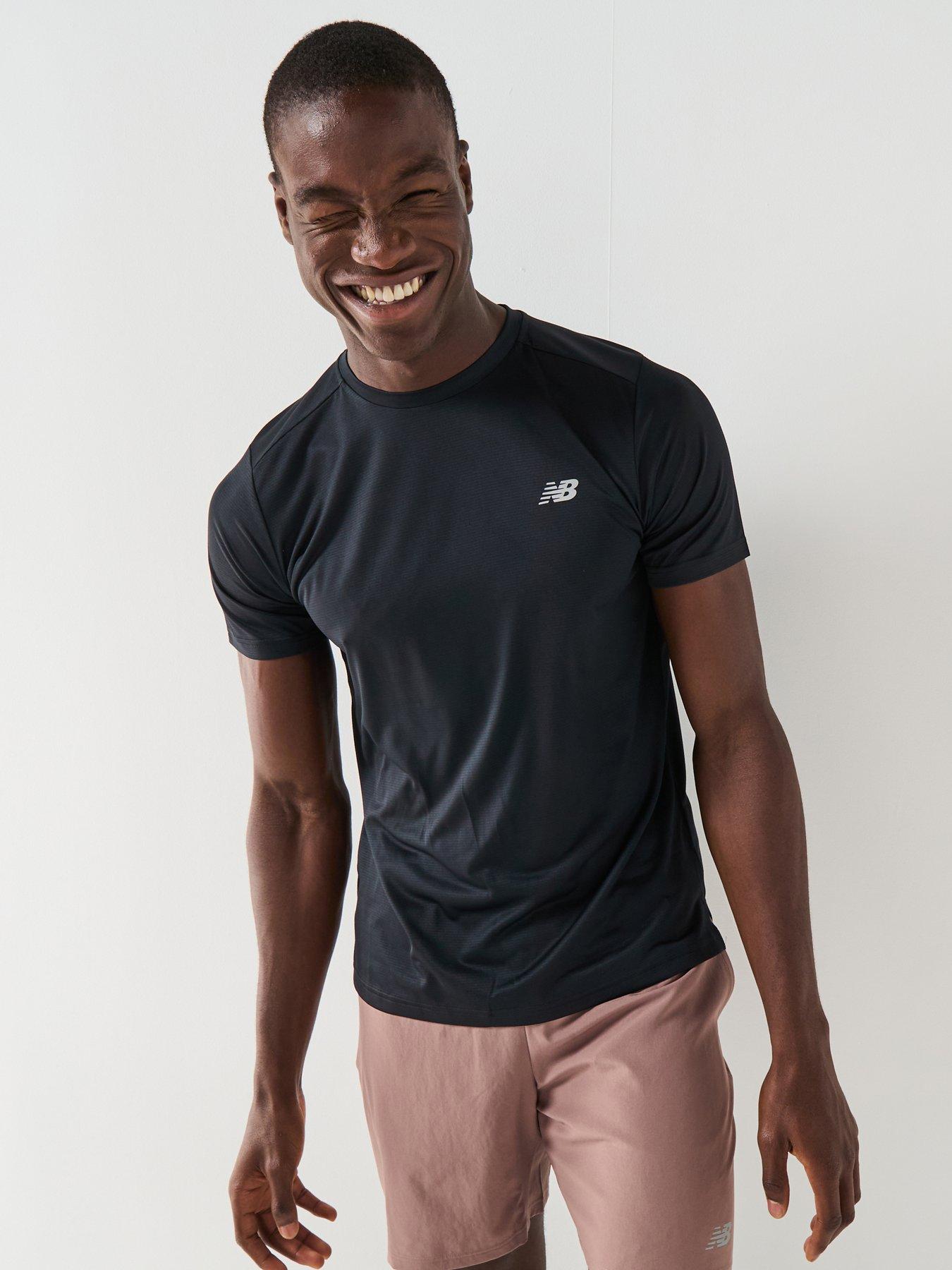 Image 1 of 6 of New Balance Mens Running Sport Essentials T-shirt - Black