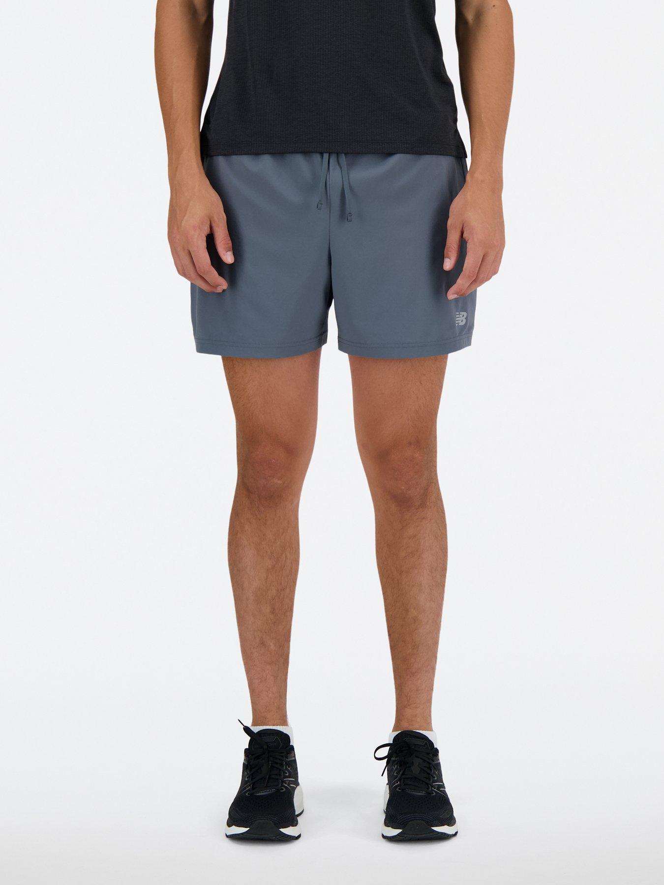 Image of New Balance Men's Running Sport Essentials 5 Inch Shorts - Grey