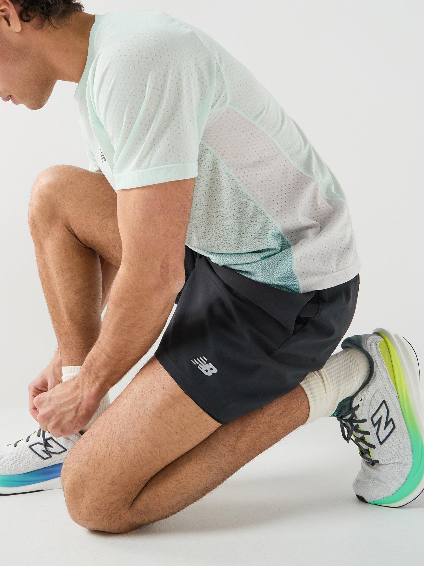 Image 6 of 6 of New Balance Men's Running Sport Essentials Lined 5 Inch Shorts - Black