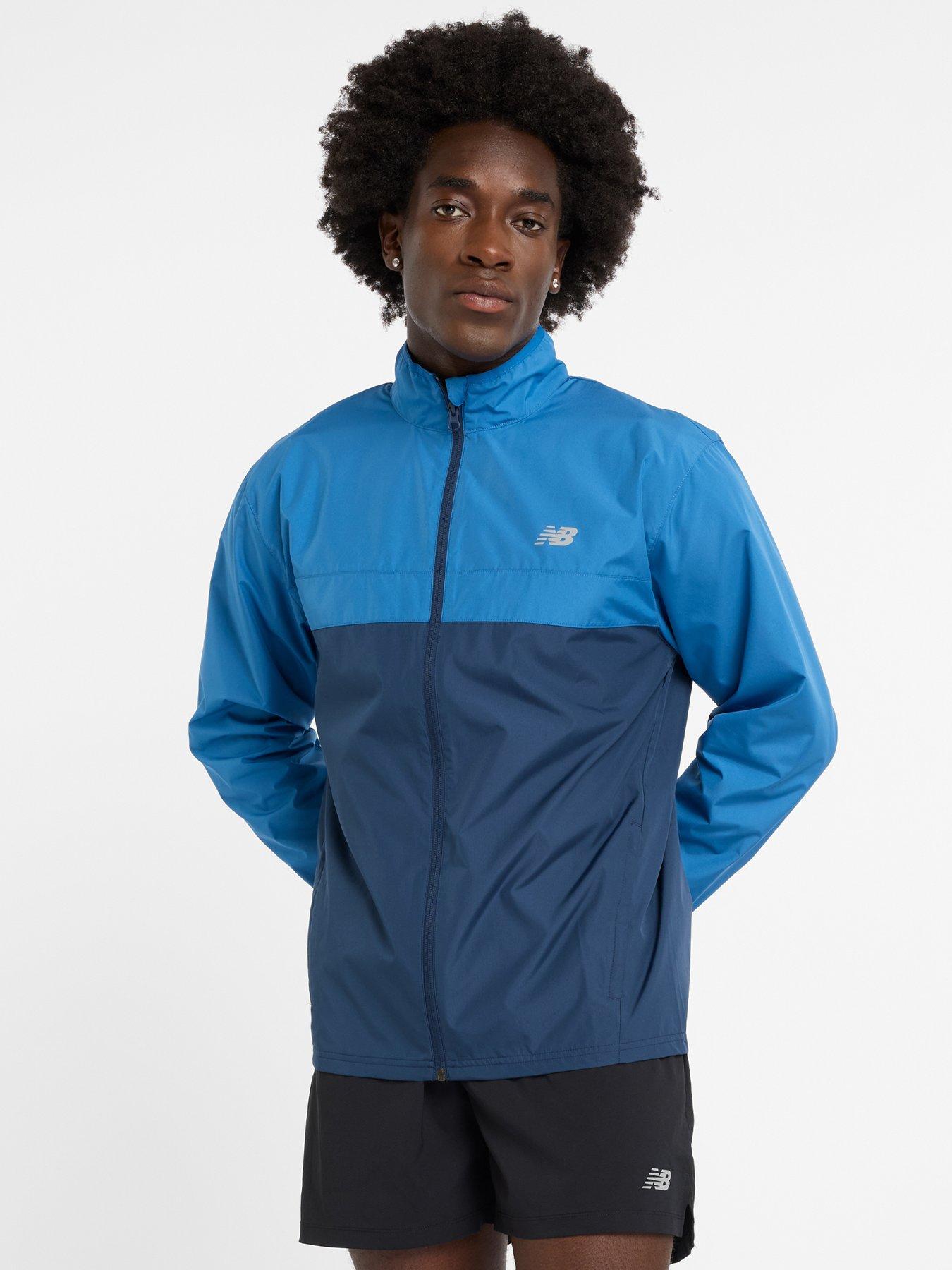 Mens Running Sport Essentials Jacket Blue