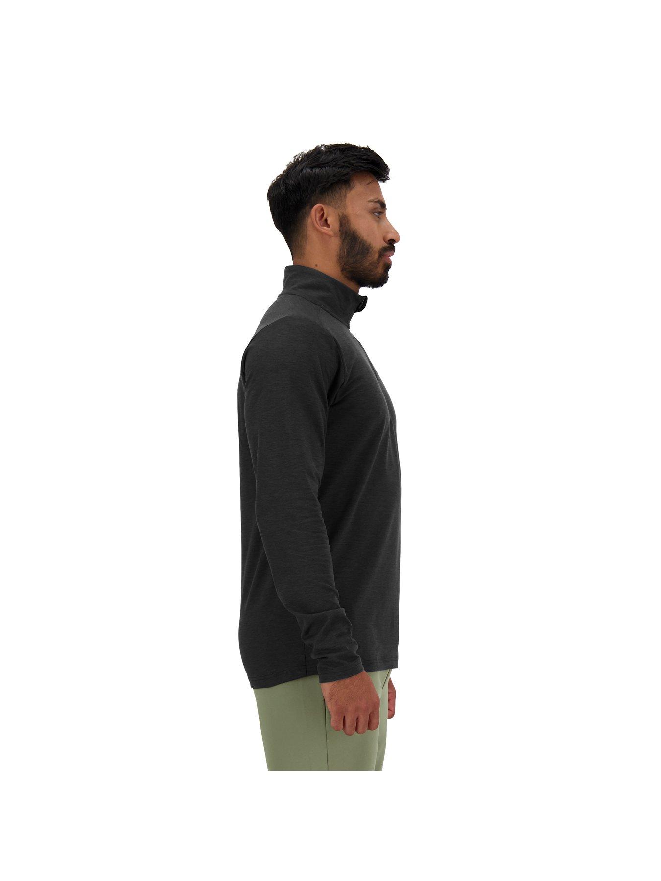 Image 3 of 4 of New Balance Men's Running Space Dye 1/4 Zip Top&nbsp;- Black