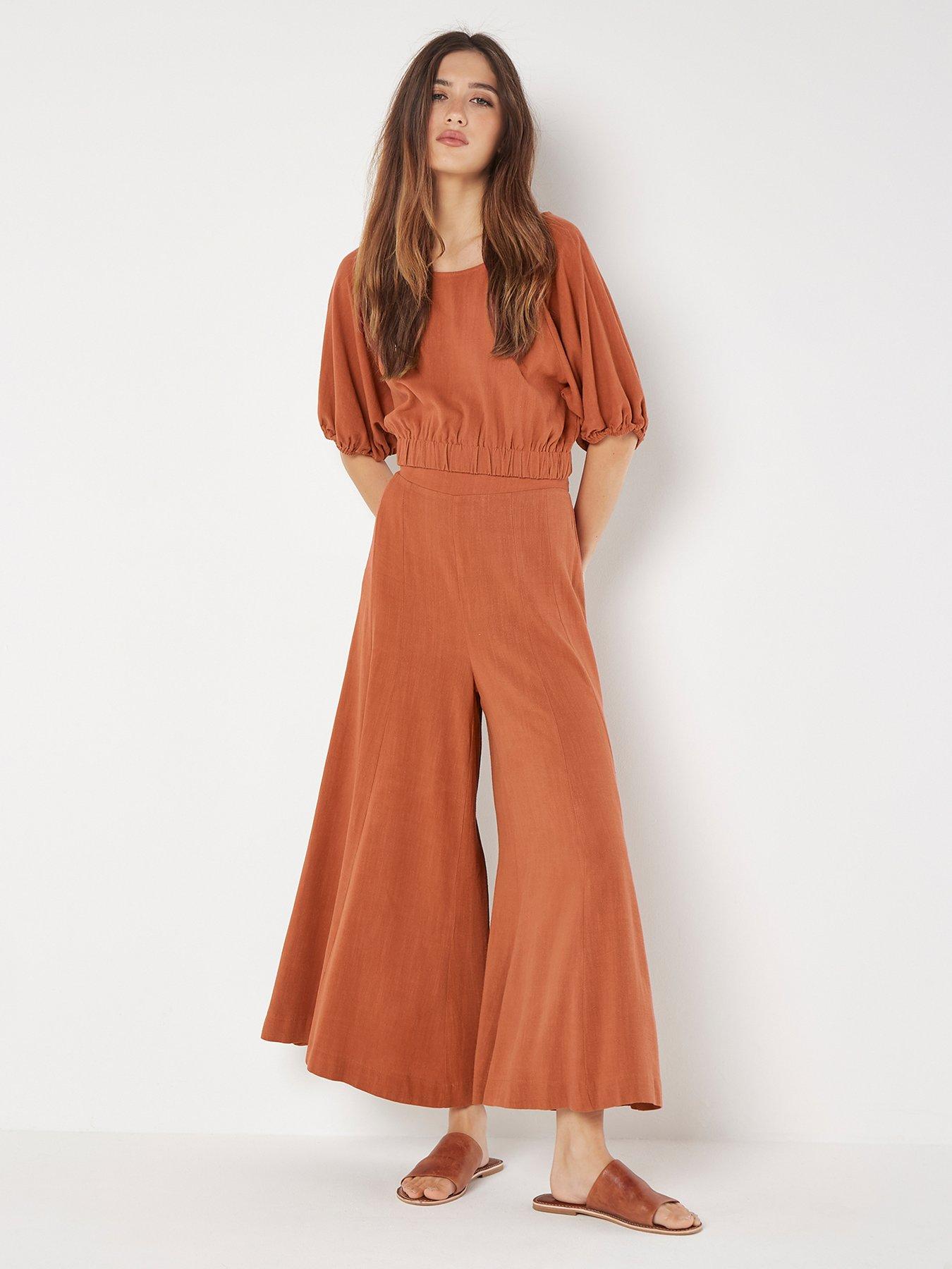 apricot-apricot-linen-mix-palazzo-trousers