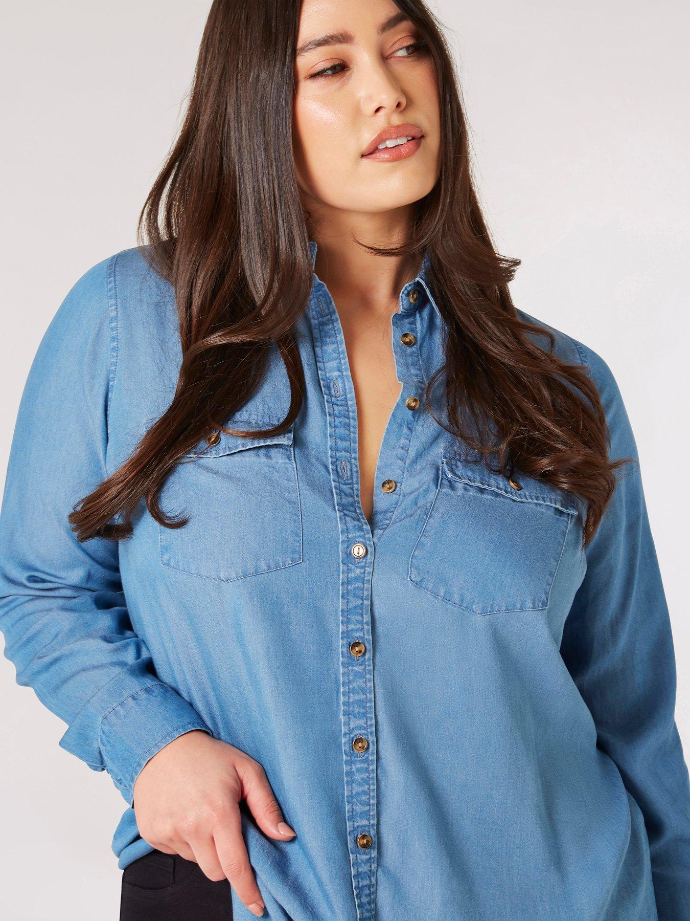 apricot-curve-denimnbspbutton-down-shirt-blueback