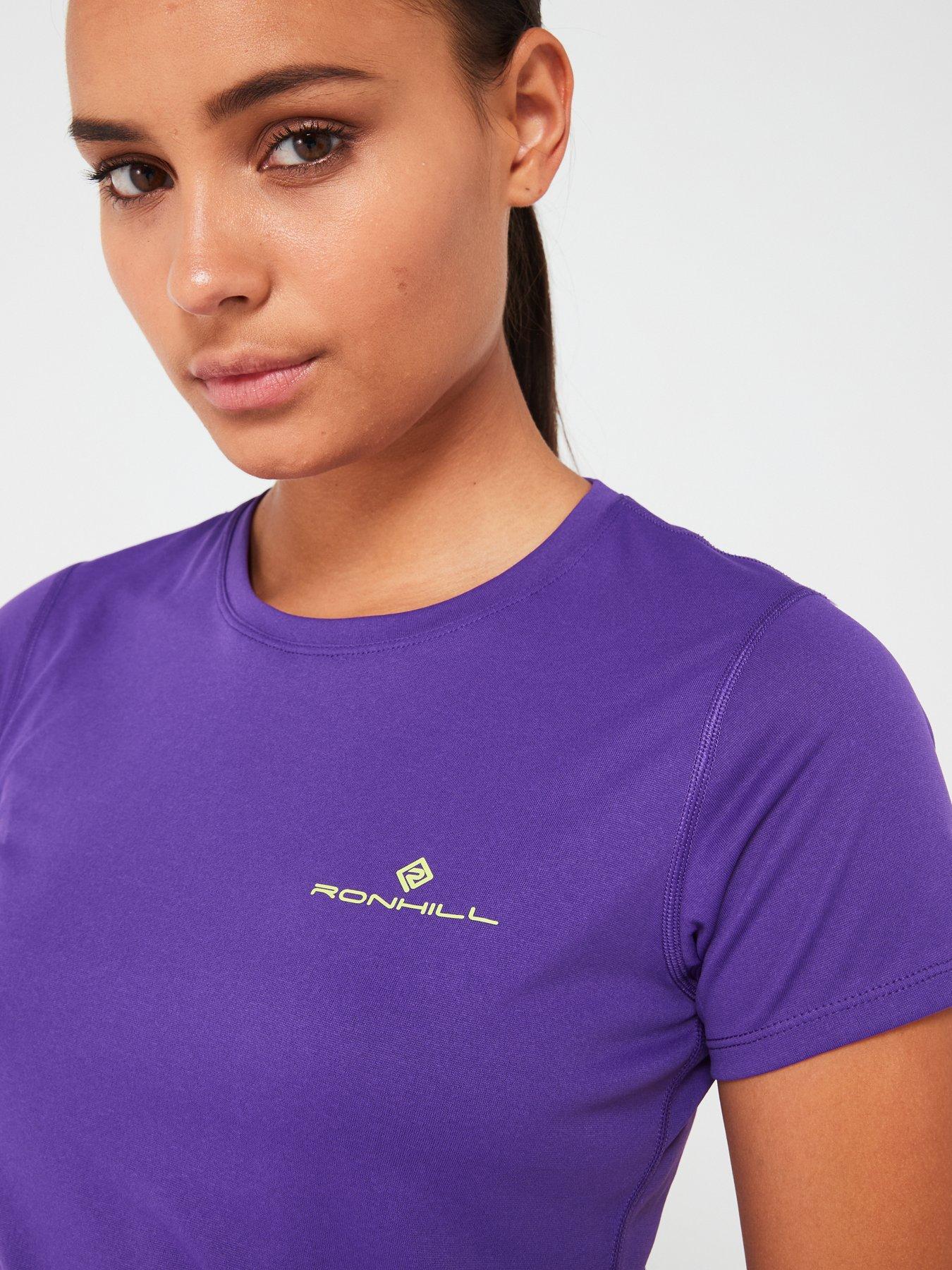 ronhill-womens-core-running-short-sleeved-tee-purpleoutfit