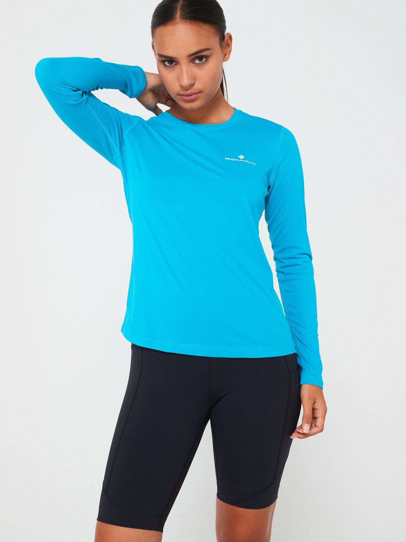 undefined Womens Core Long Sleeve Running Tee -blue/white