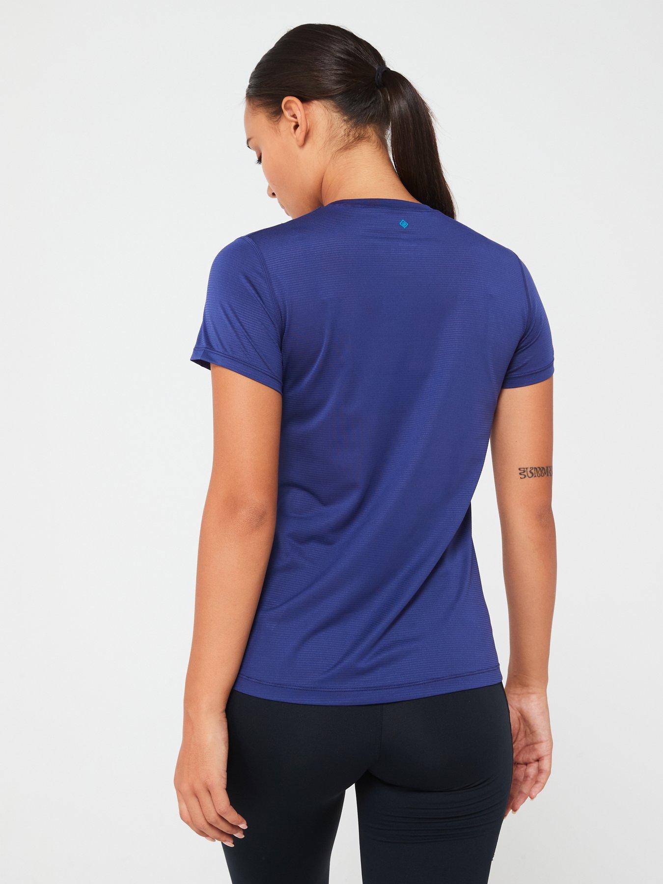 ronhill-womens-tech-running-short-sleeved-tee-bluestillFront