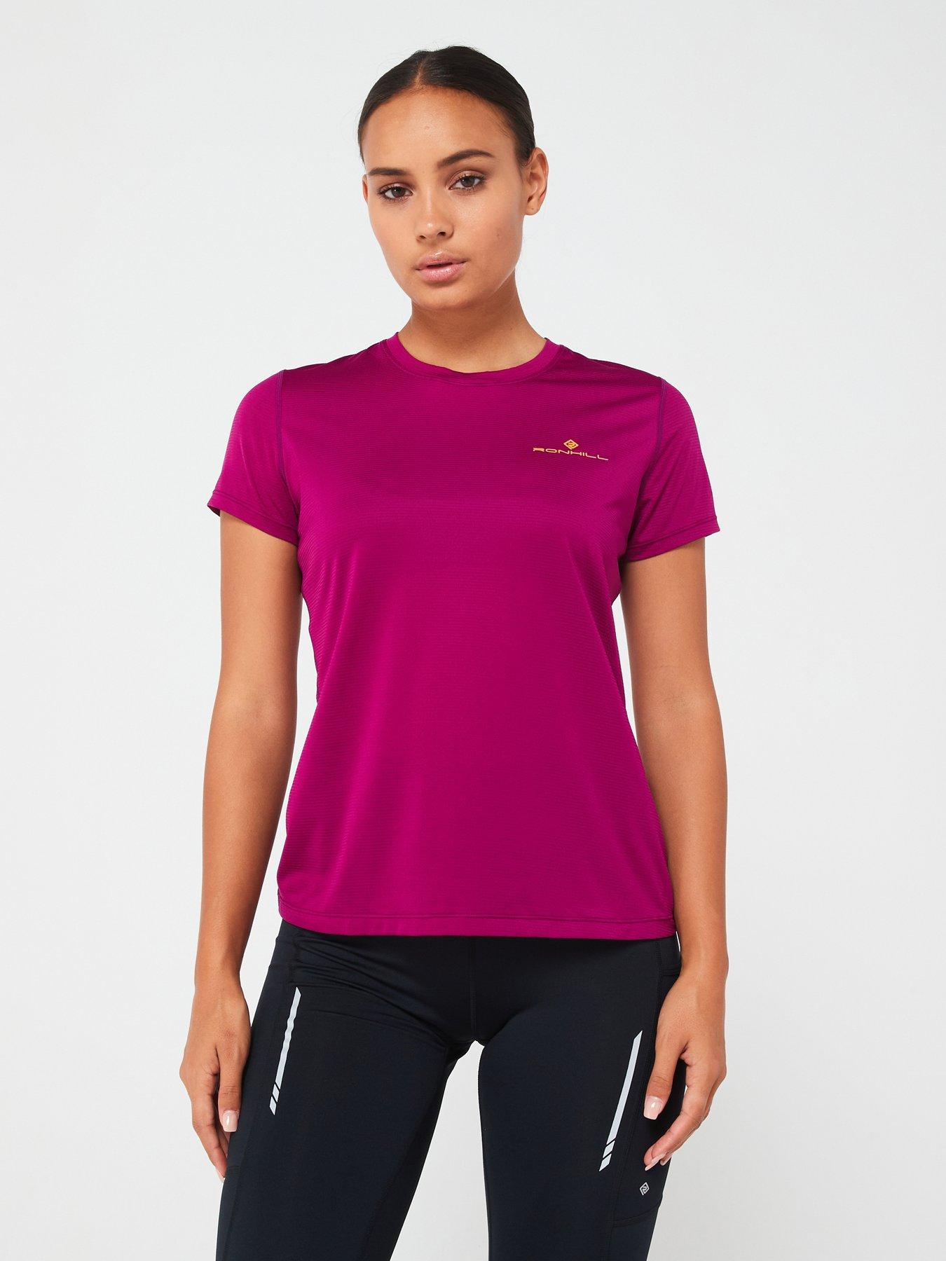 ronhill-womens-tech-running-short-sleeved-tee-purple