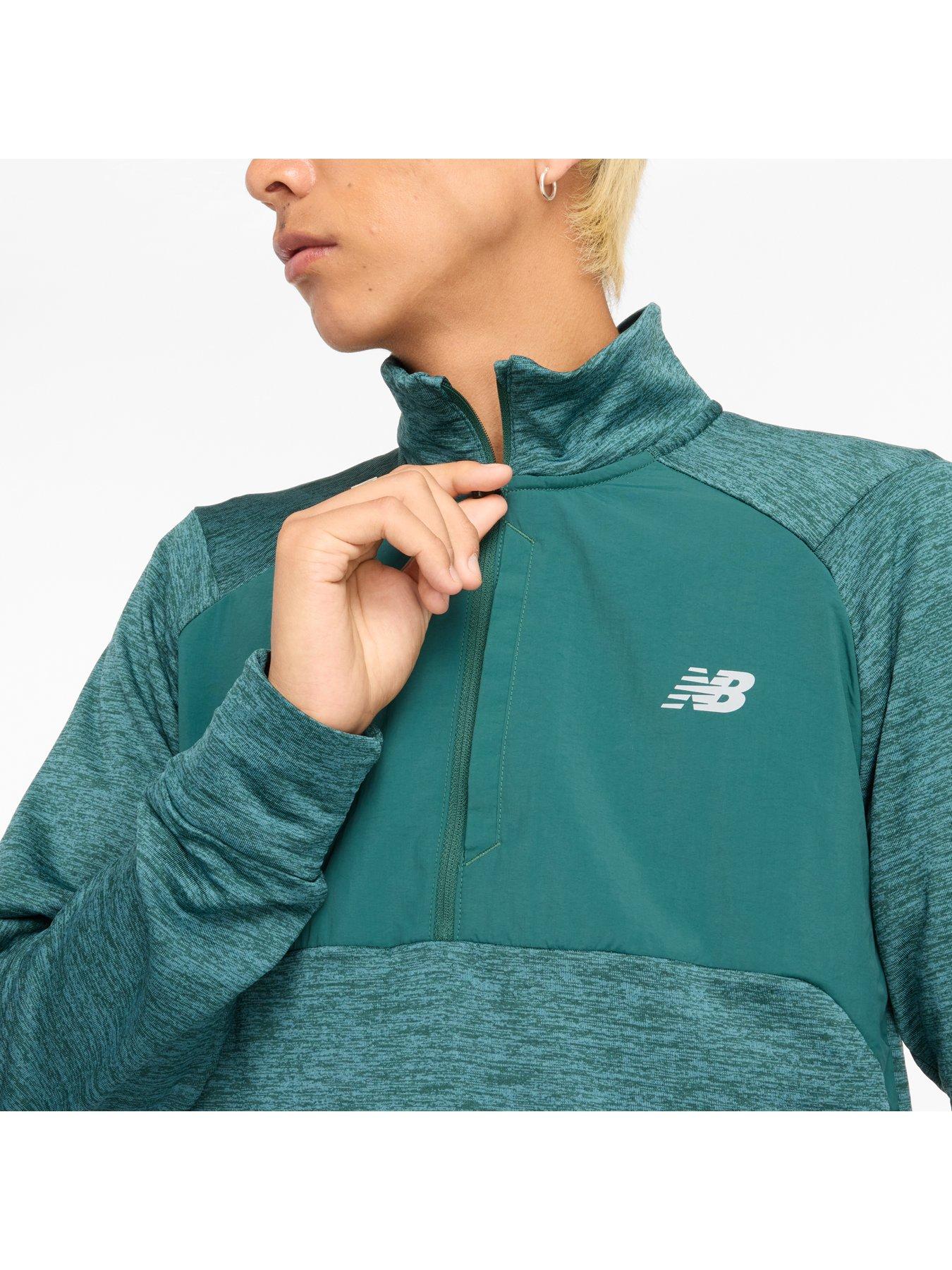 new-balance-mens-running-athletics-heat-grid-12-zip-dark-greenoutfit