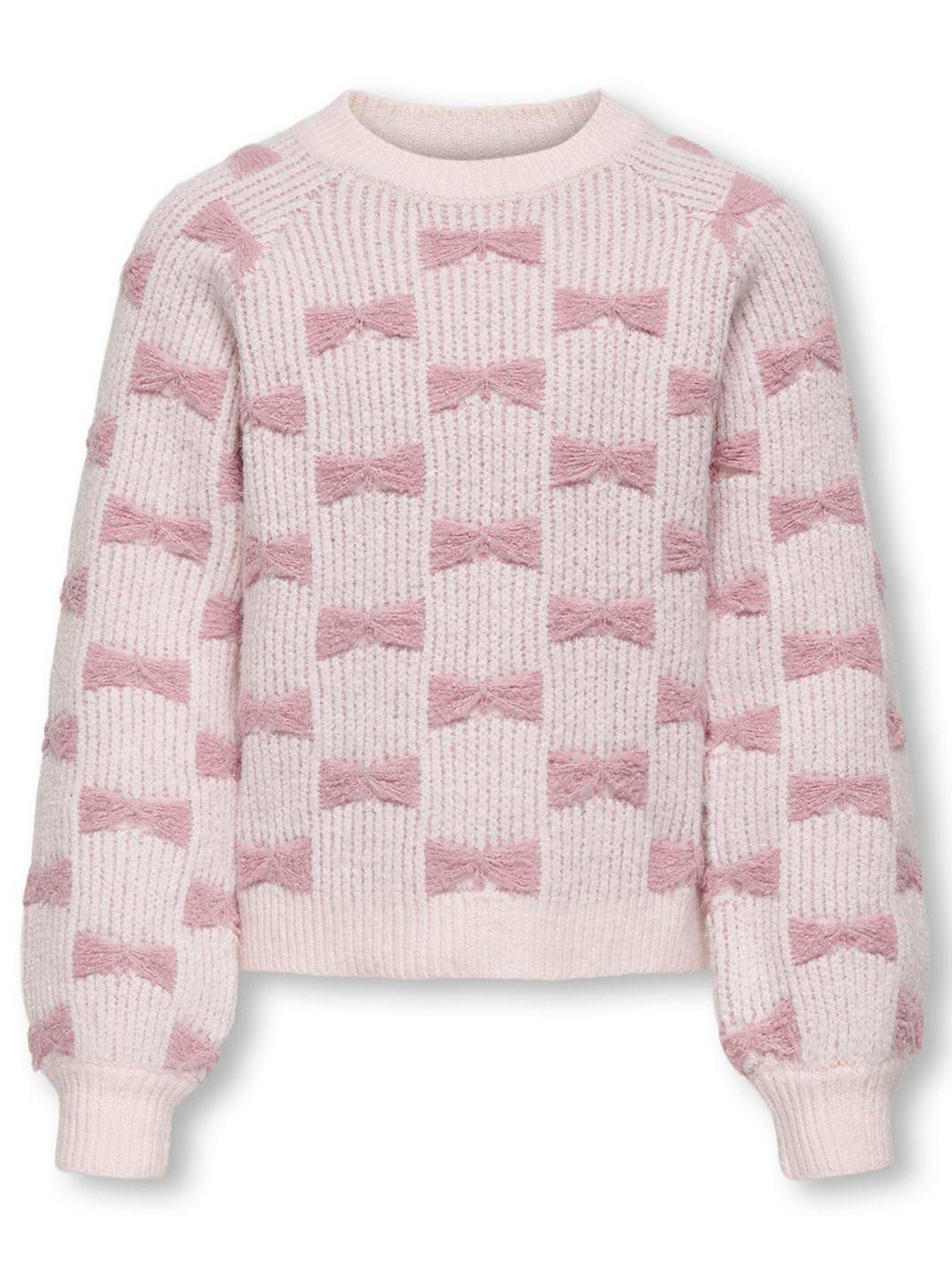 only-kids-girls-bow-knitted-jumper-primrose-pink